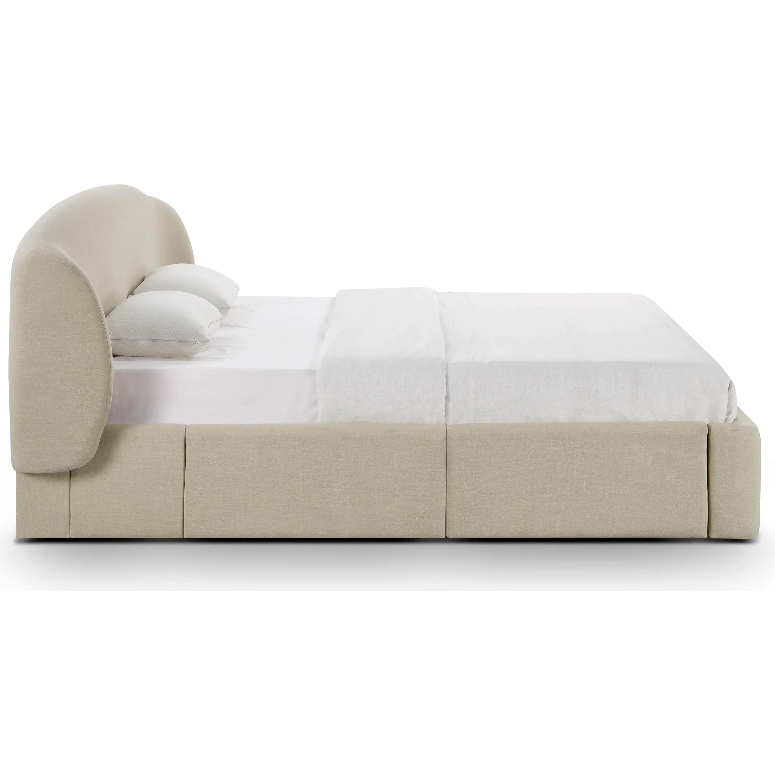 Corey Upcycled Linen Storage Bed - Image 9