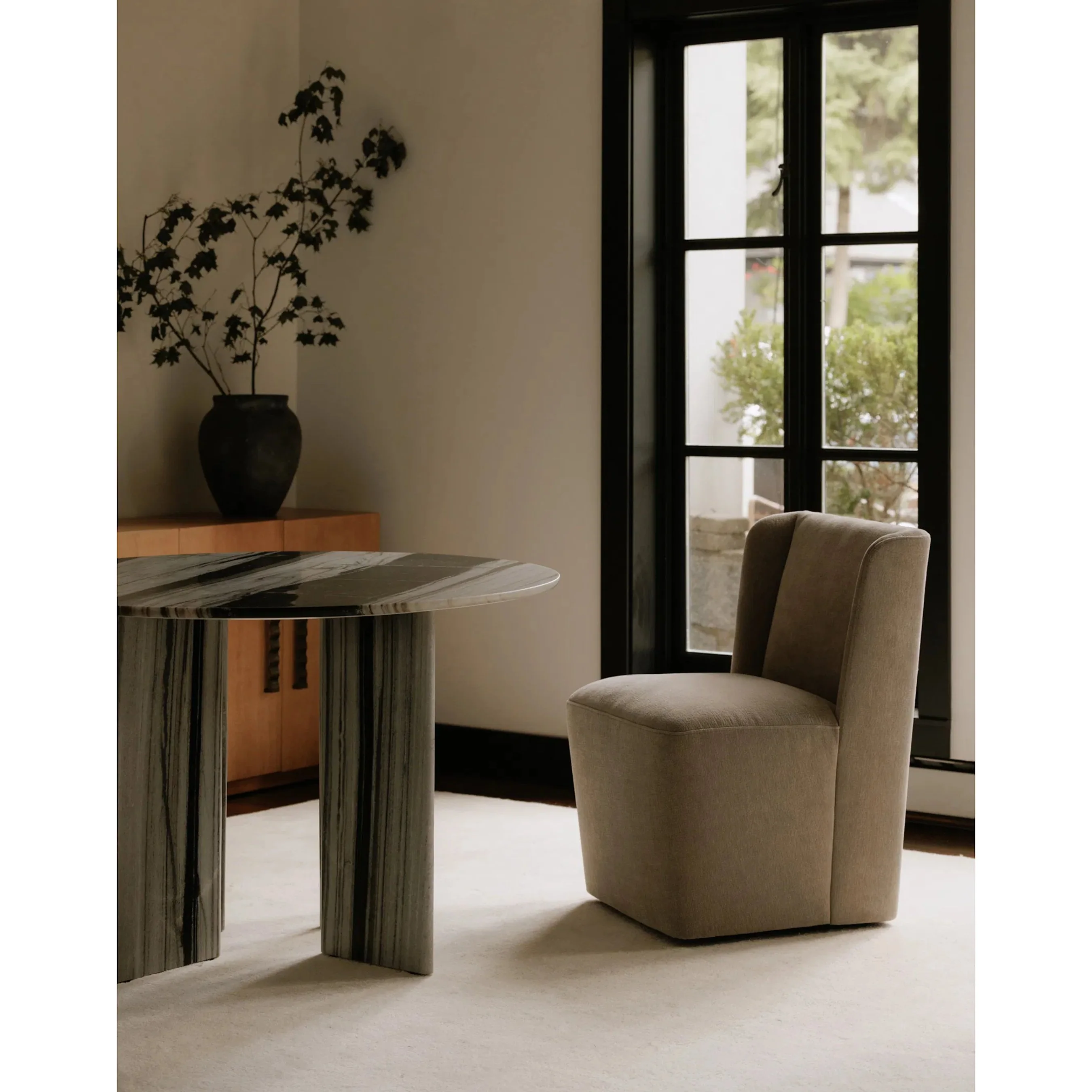 Cormac Rolling Dining Chair Performance Fabric - Image 26