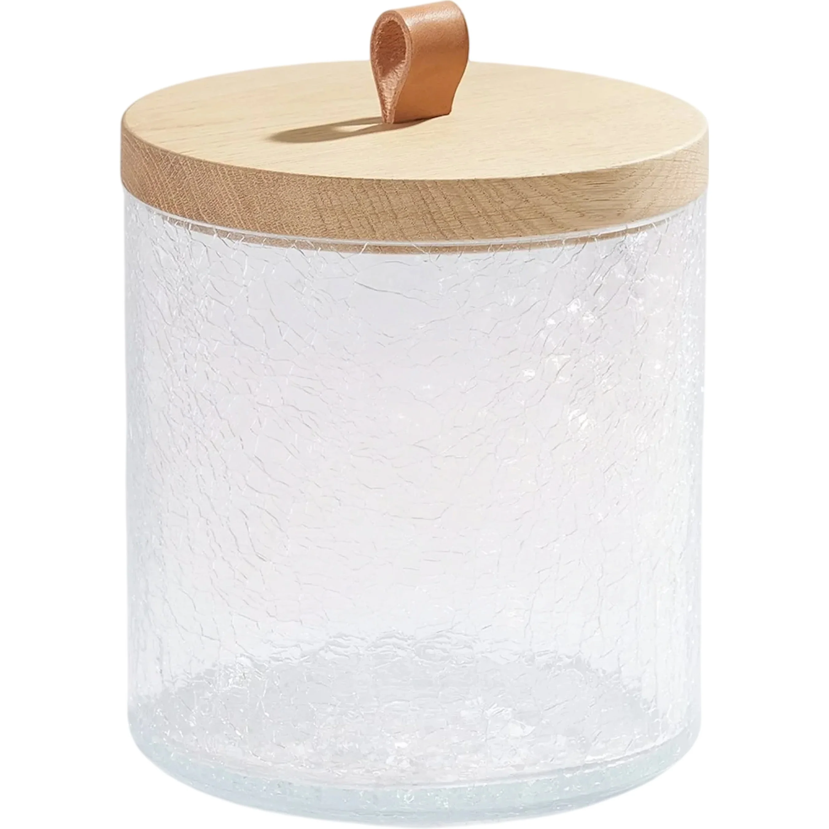 Crackle Glass Canister with Lid - Image 2