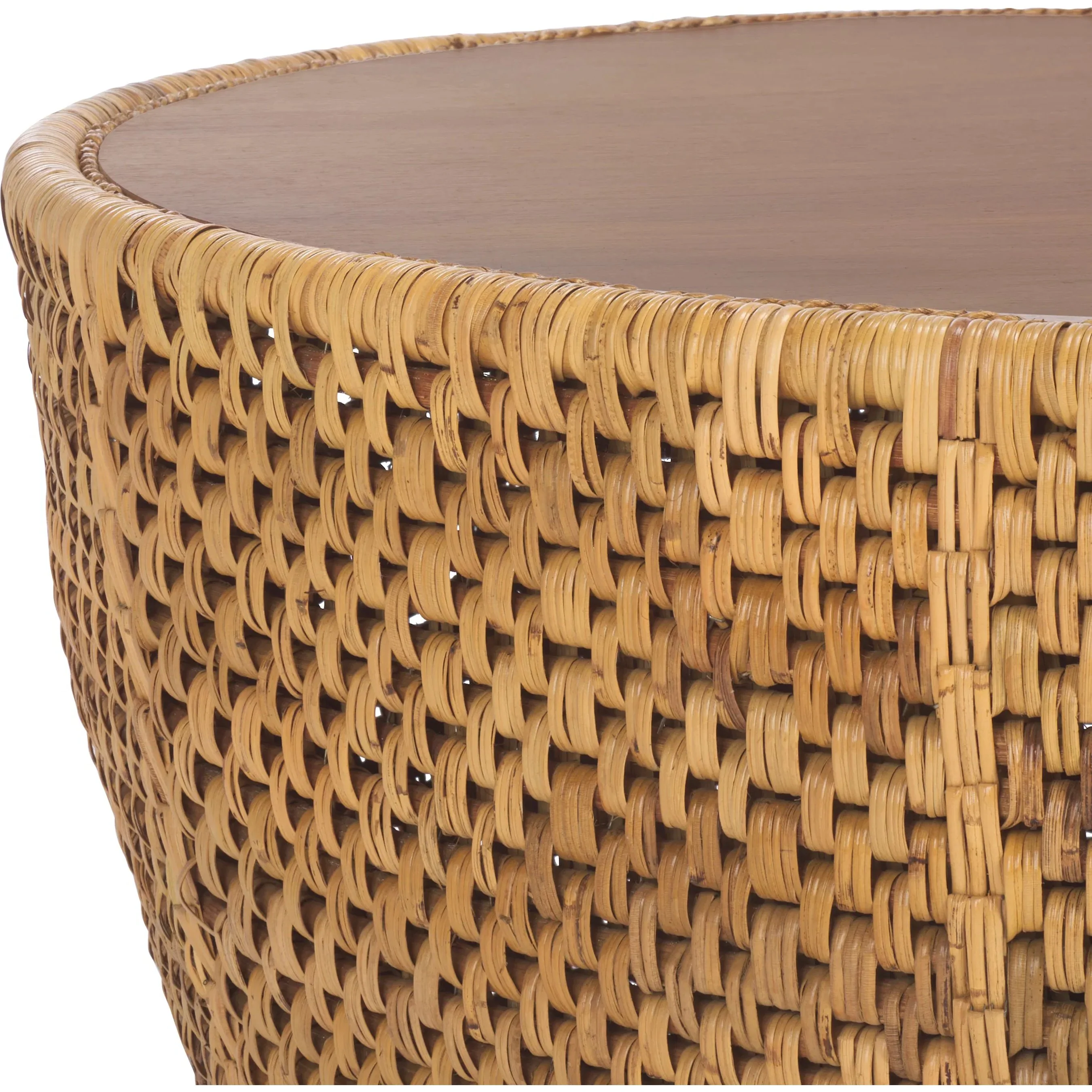 Craighead Rattan Round Coffee Table - Image 2
