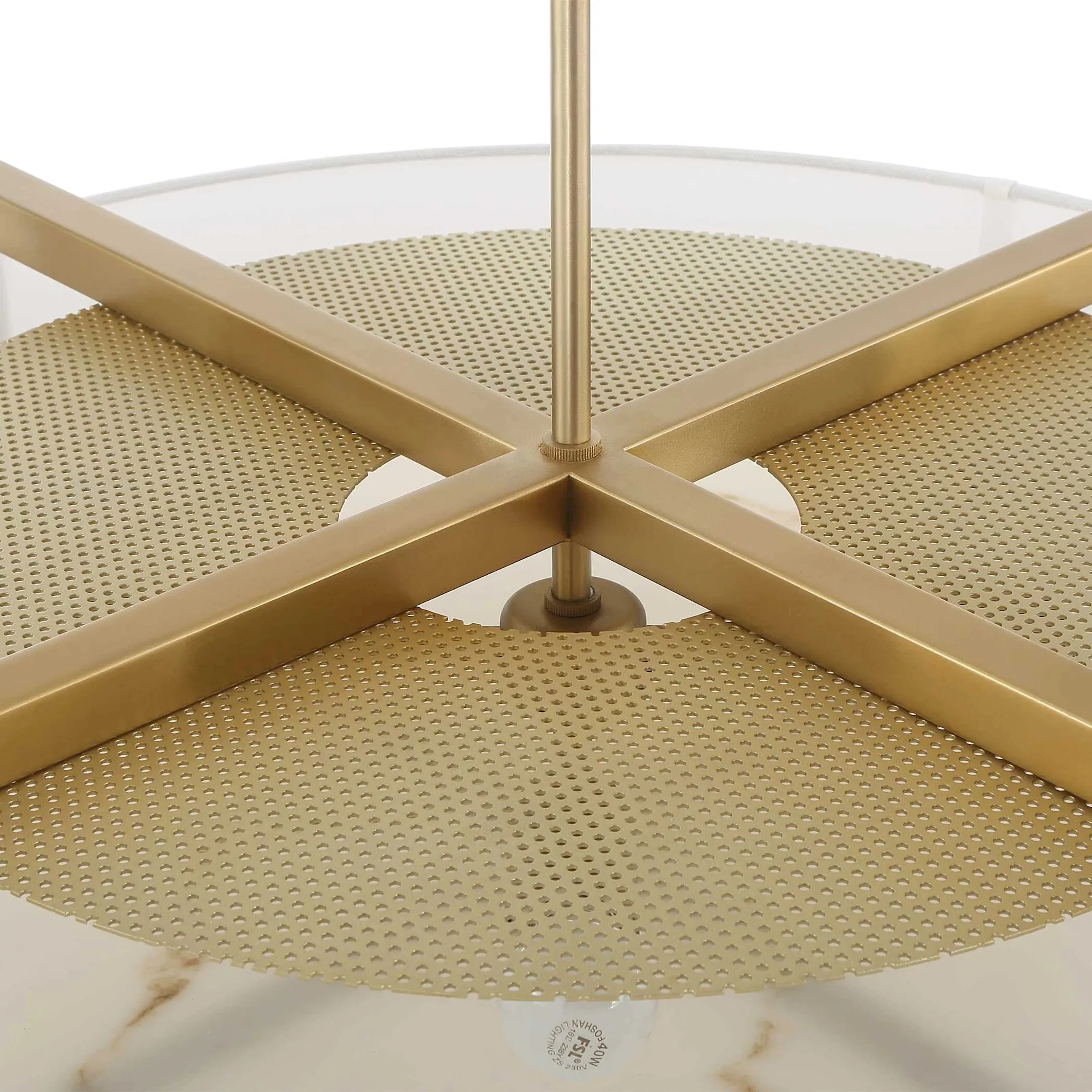 Cresson 4 Light Drum Pendant - Image 4