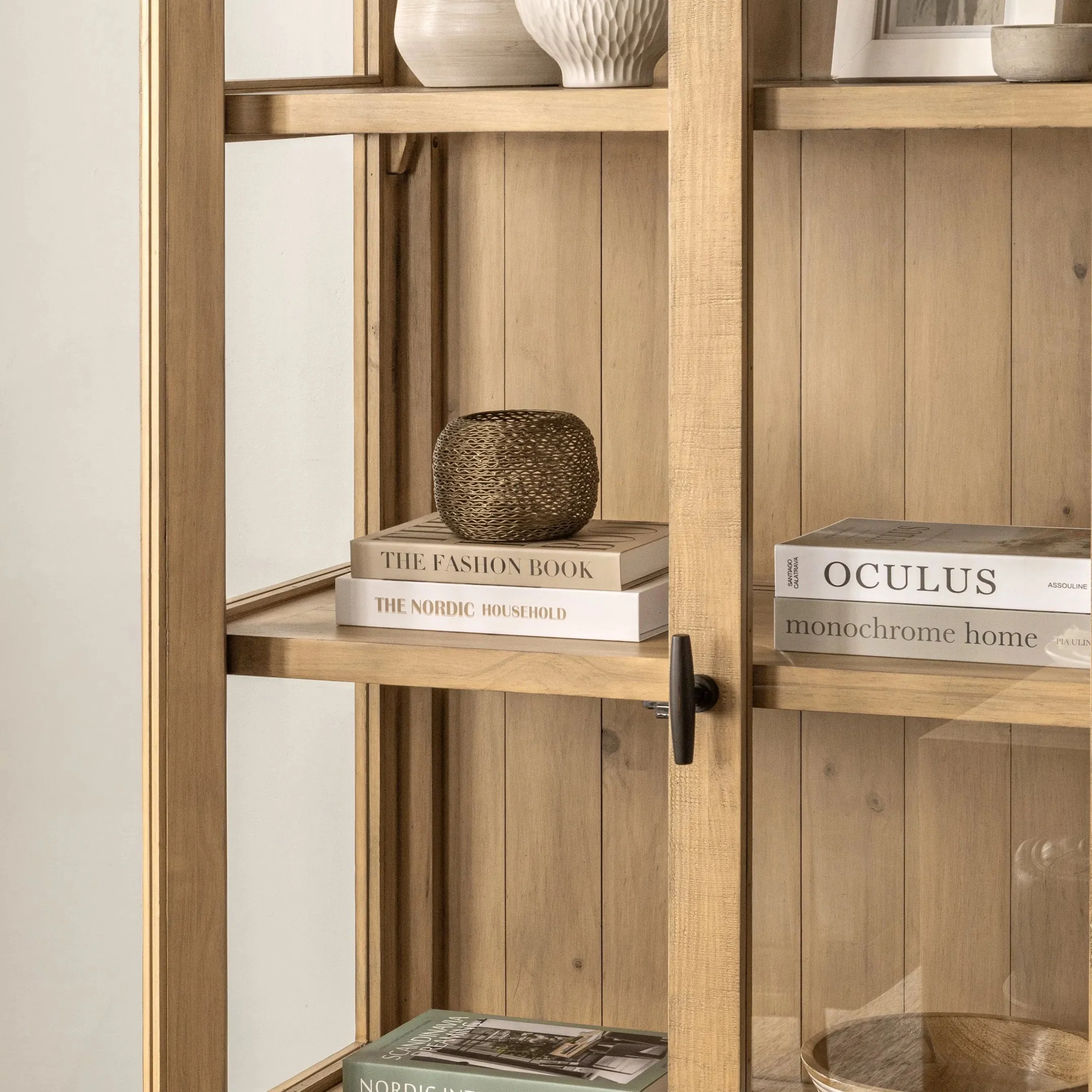Crest Reclaimed Pine Curio Cabinet - Image 9