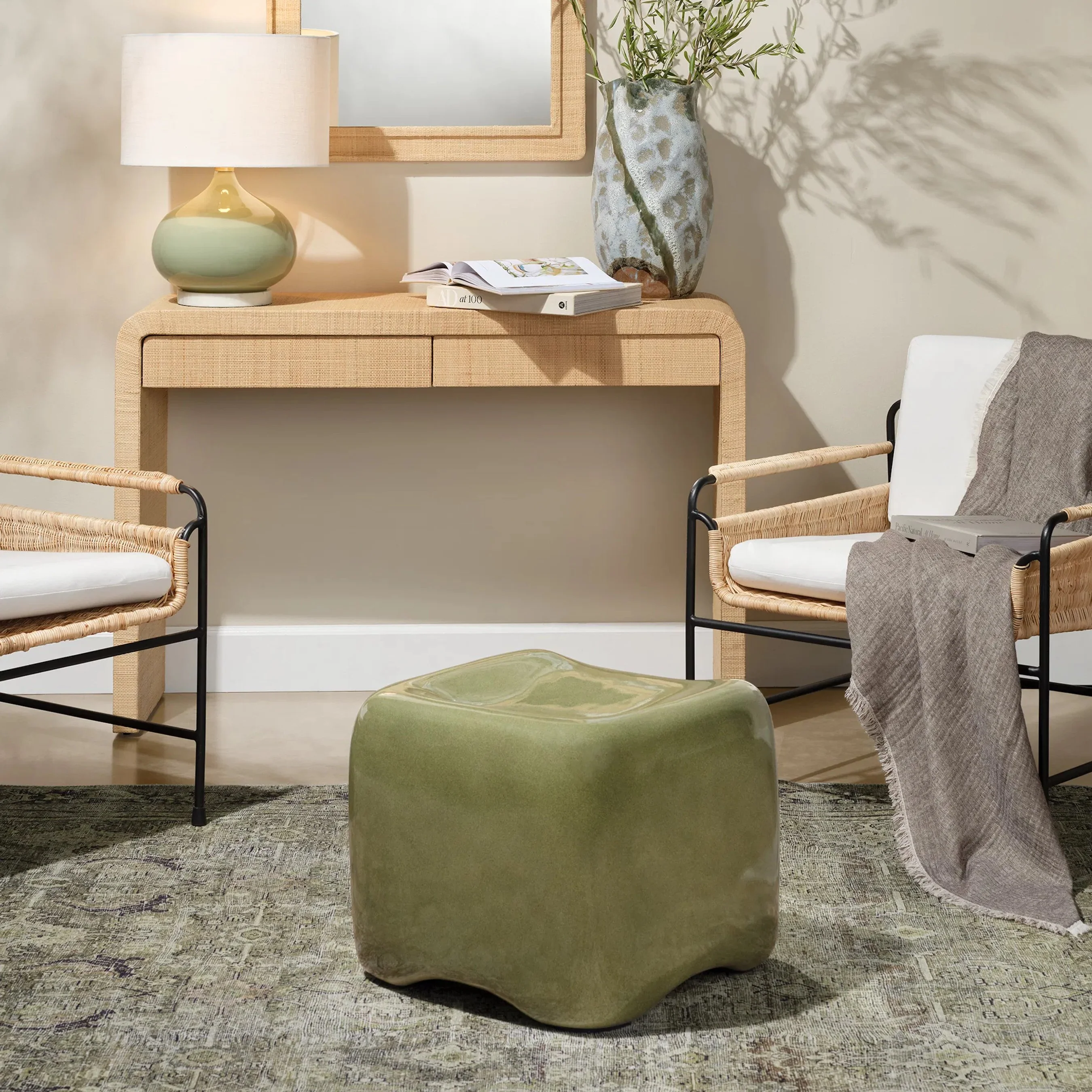 Cushion Concrete Stool - Image 5