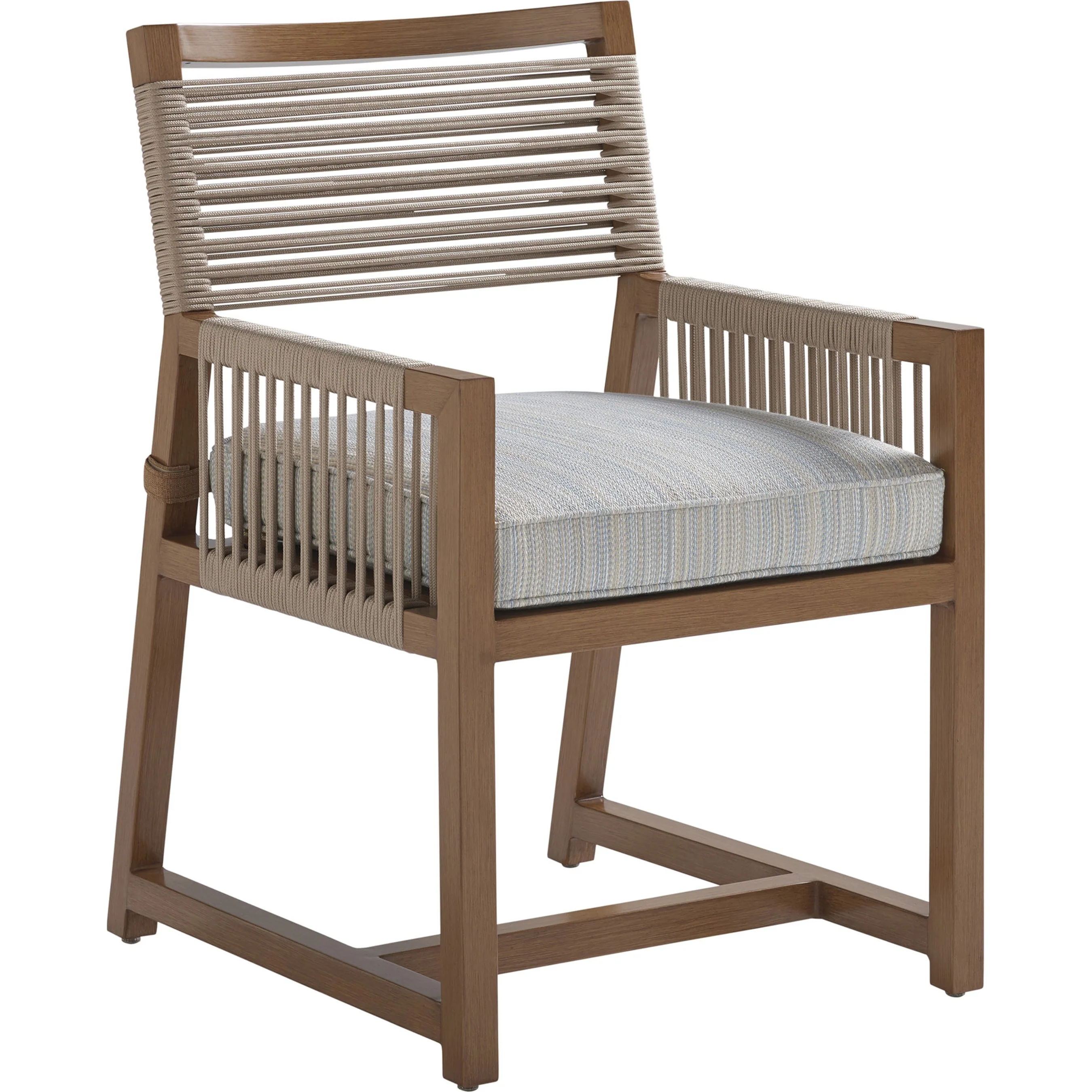 Cypress Point Ocean Terrace Arm Dining Chair St Tropez Cushion