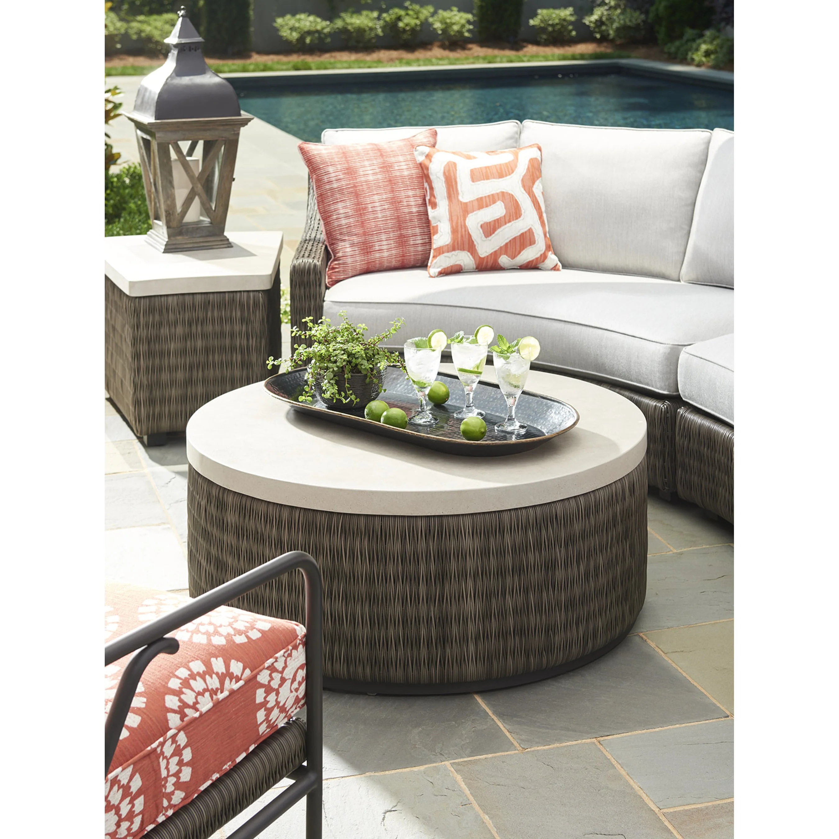 Cypress Point Ocean Terrace Round Cocktail Table - Image 4