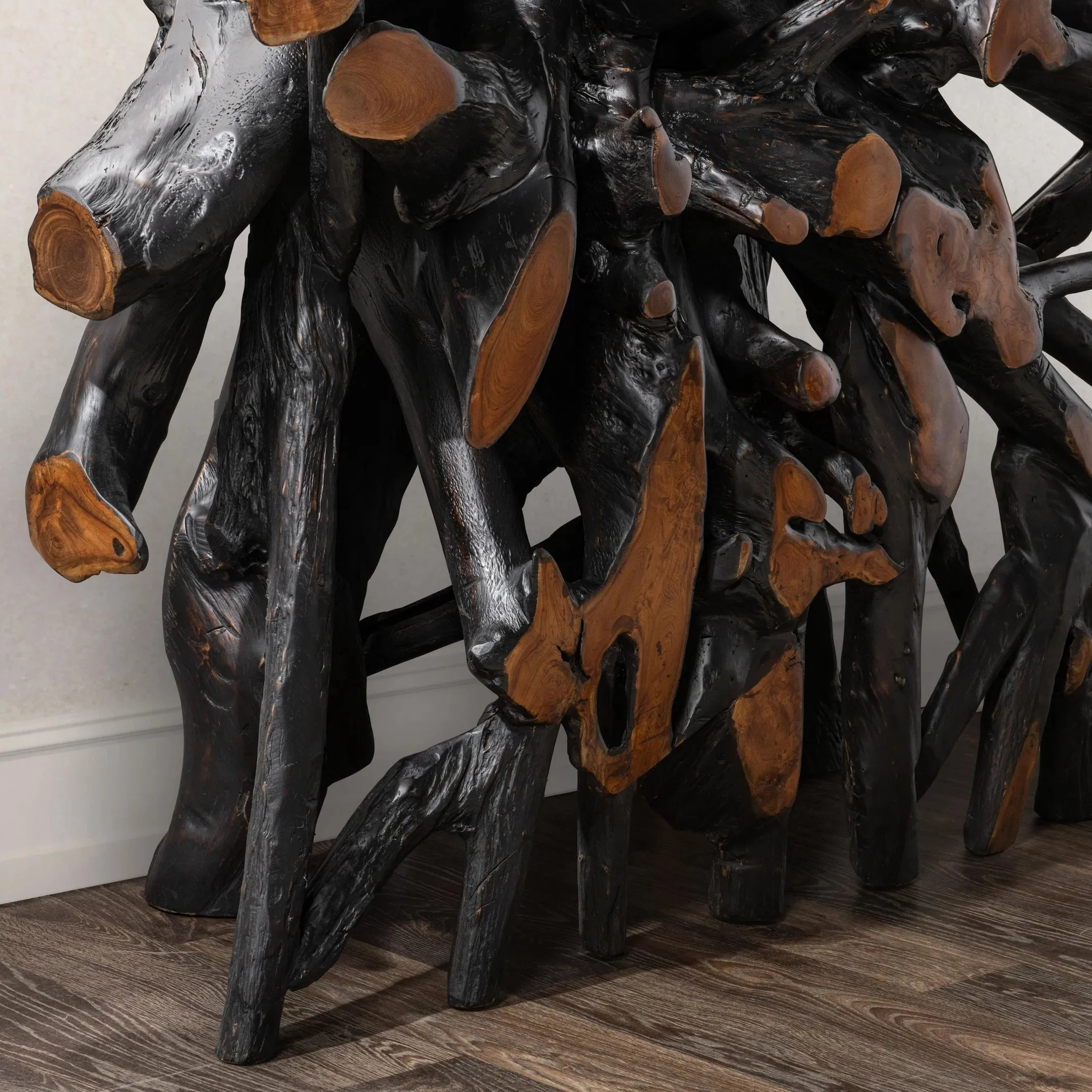 Cypress Teak Wood Root Console Table - Image 10