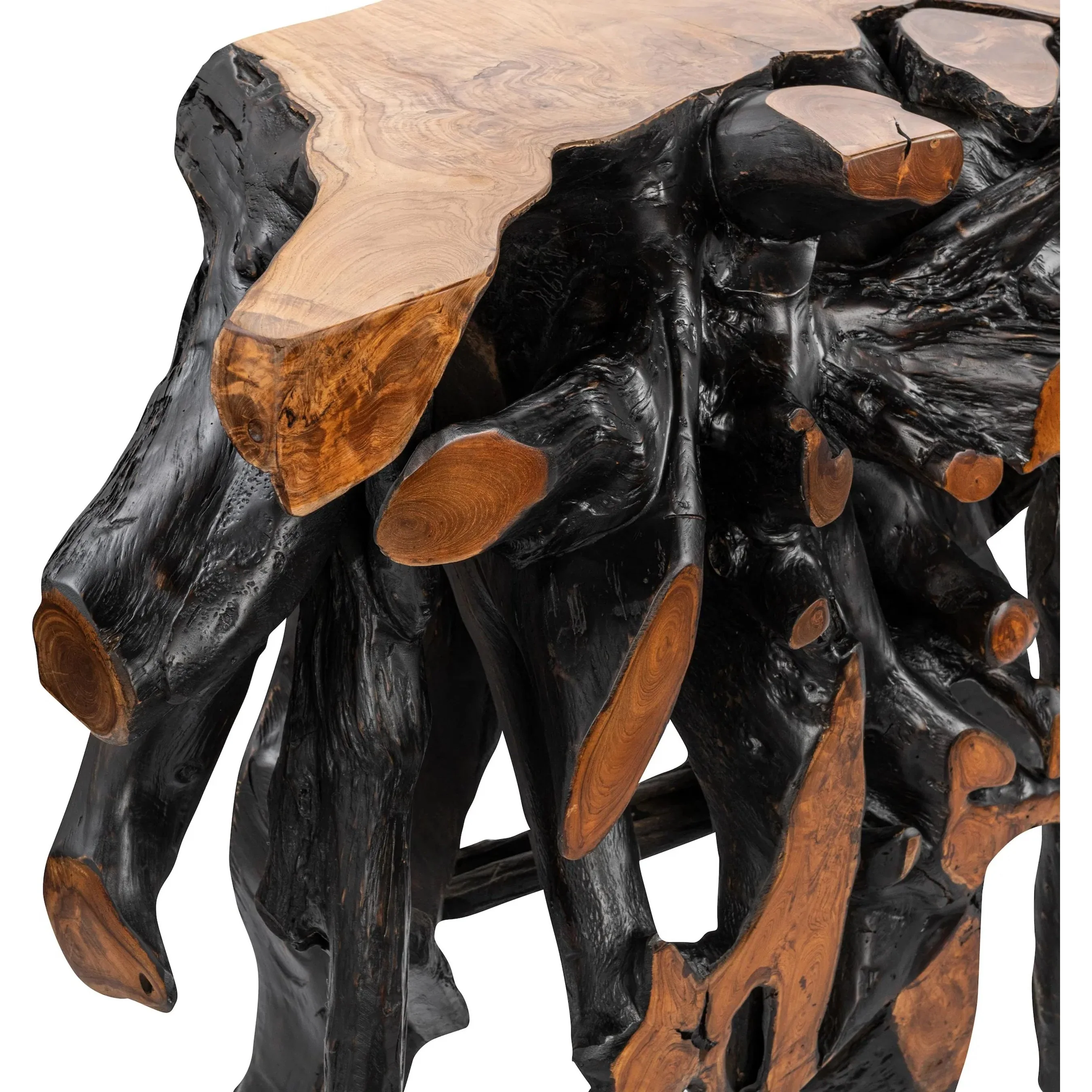 Cypress Teak Wood Root Console Table - Image 12