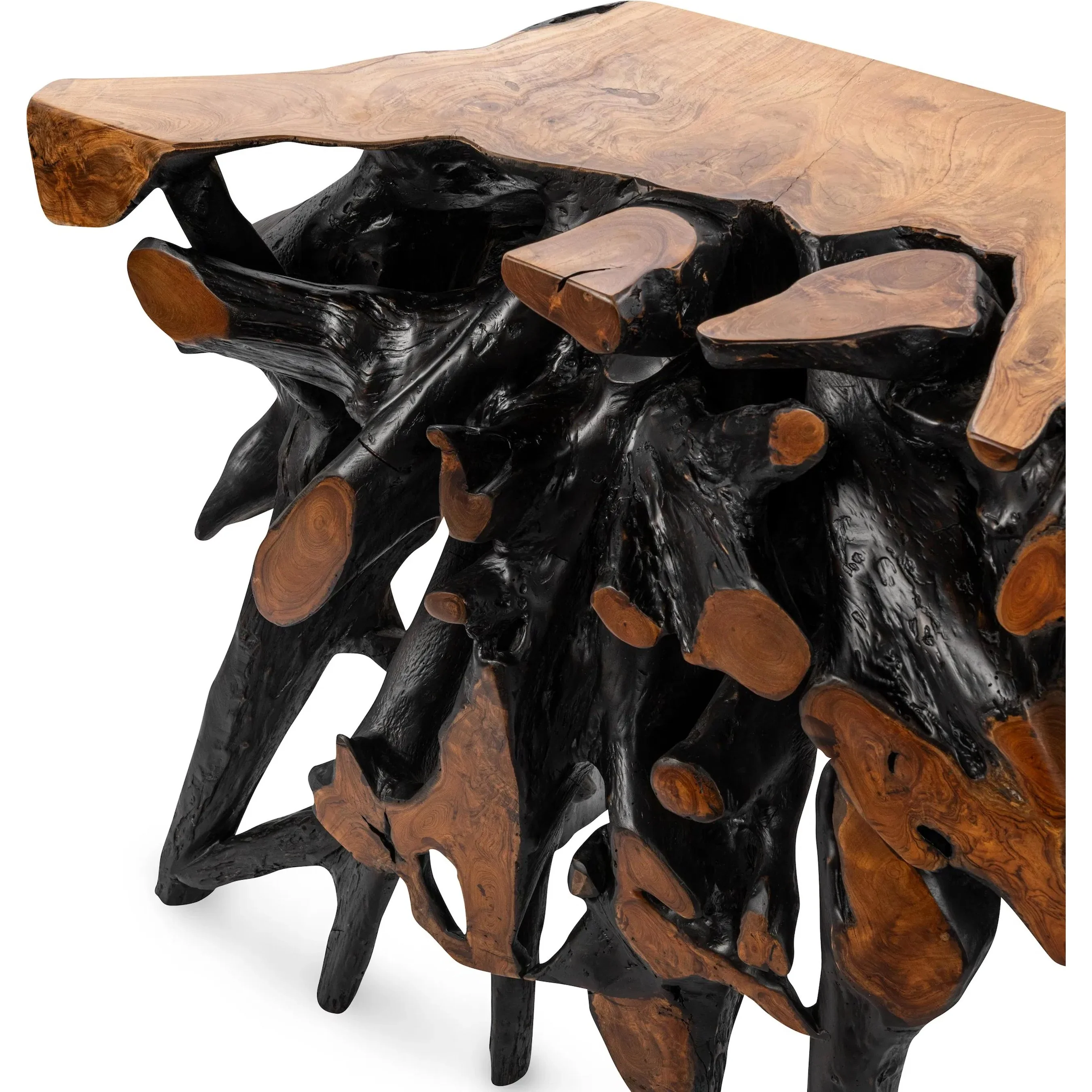 Cypress Teak Wood Root Console Table - Image 13
