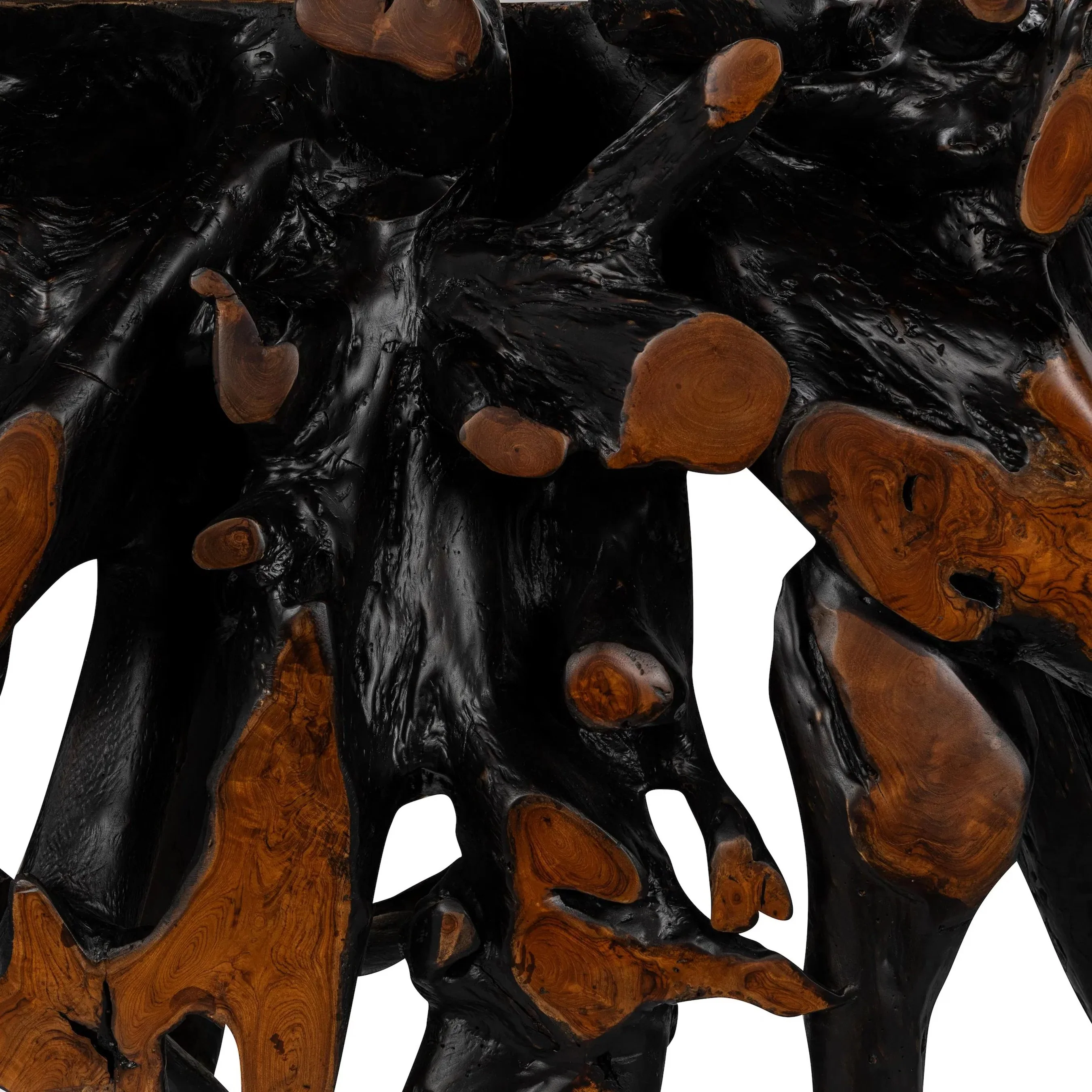 Cypress Teak Wood Root Console Table - Image 16