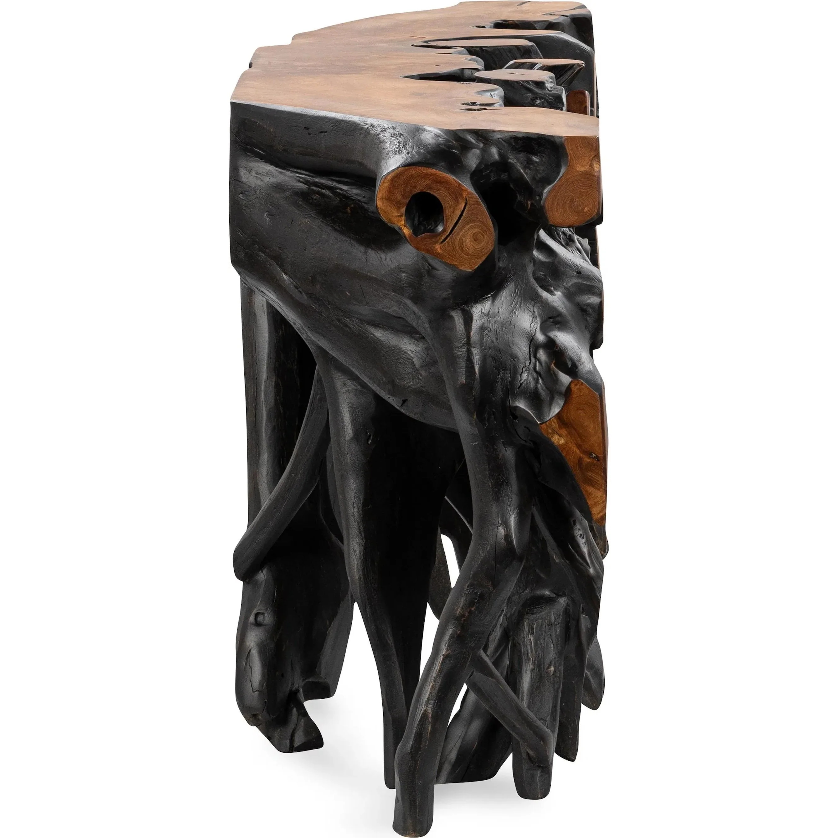 Cypress Teak Wood Root Console Table - Image 19