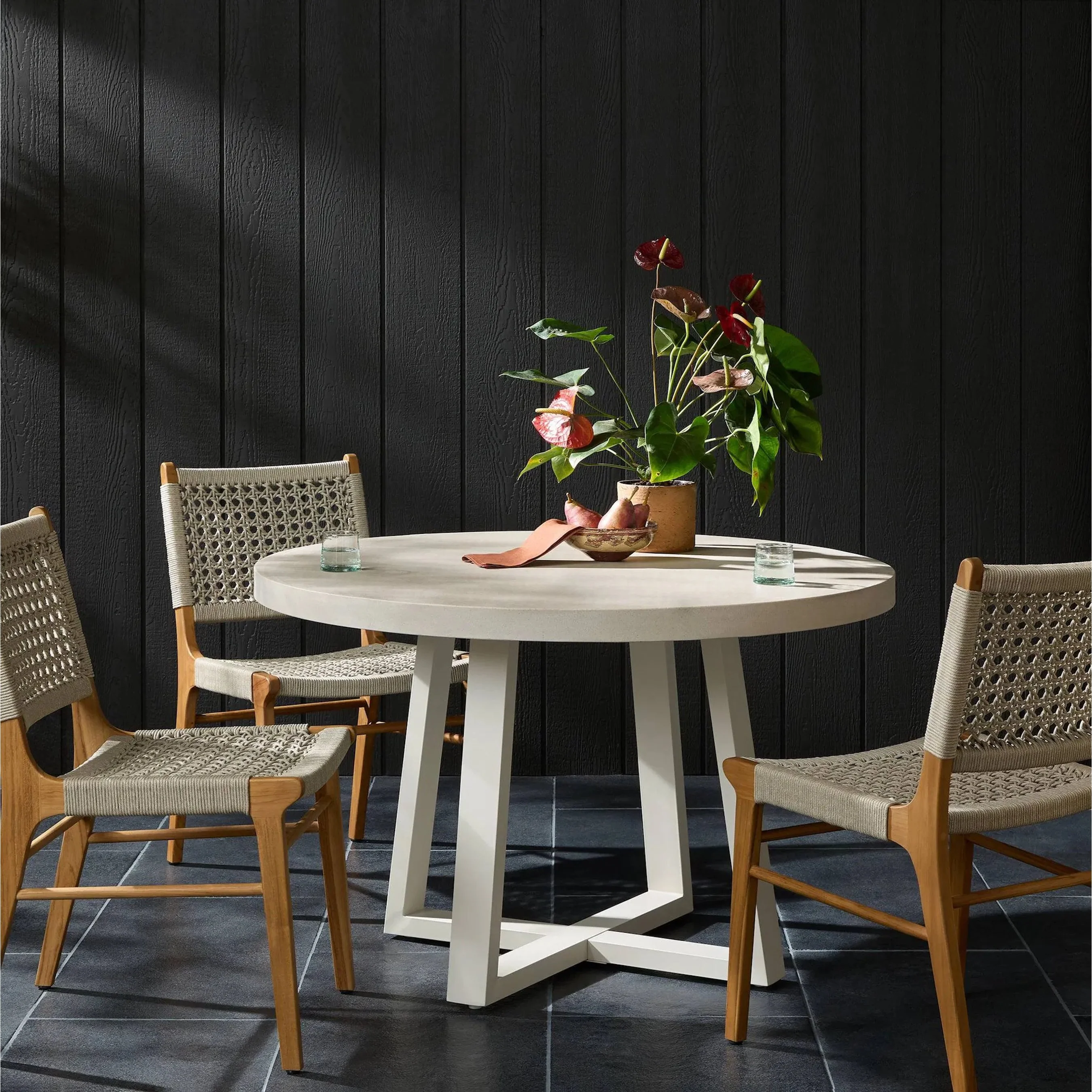 Cyrus Outdoor Round Dining Table - Image 27