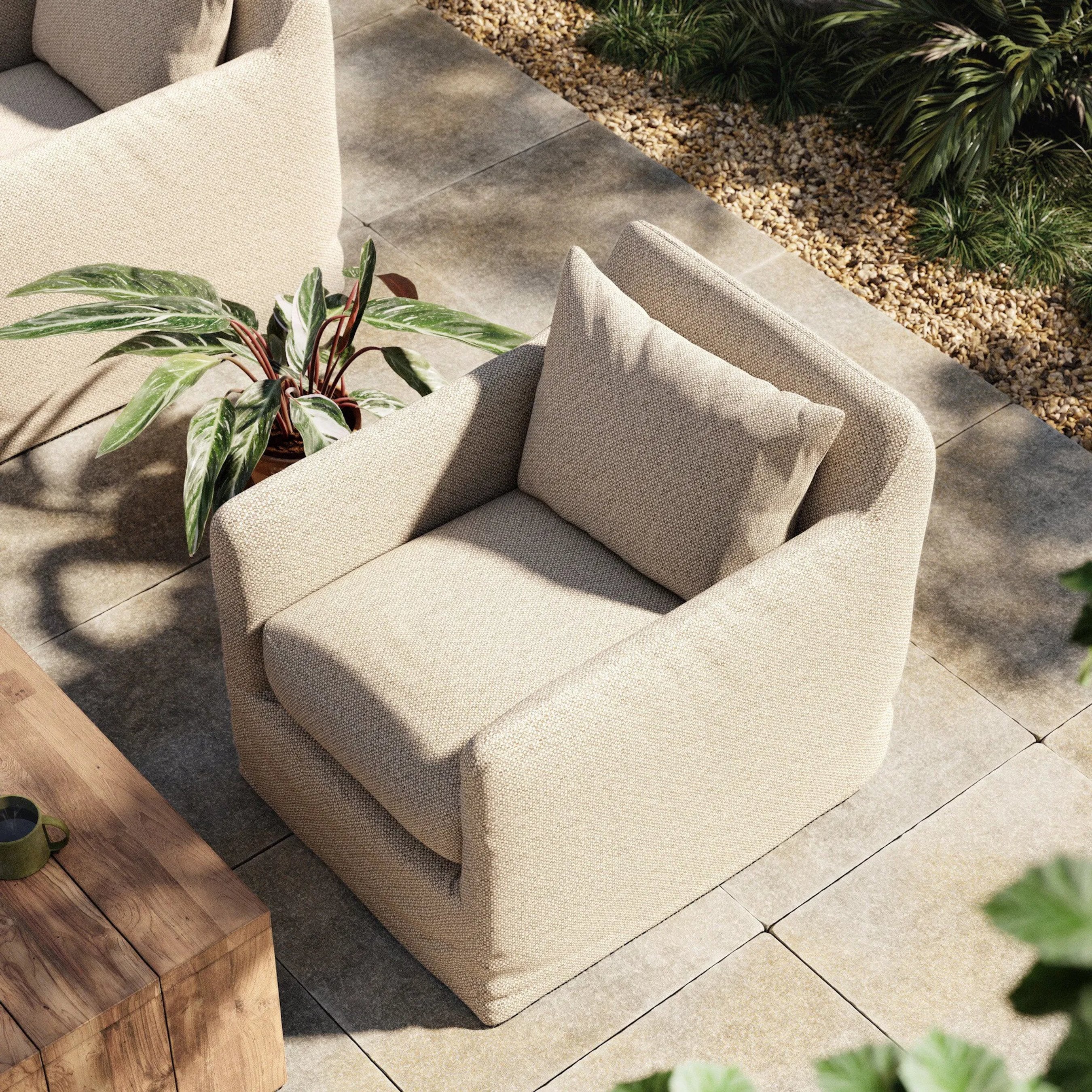 Dade Outdoor Swivel Chair - Image 35