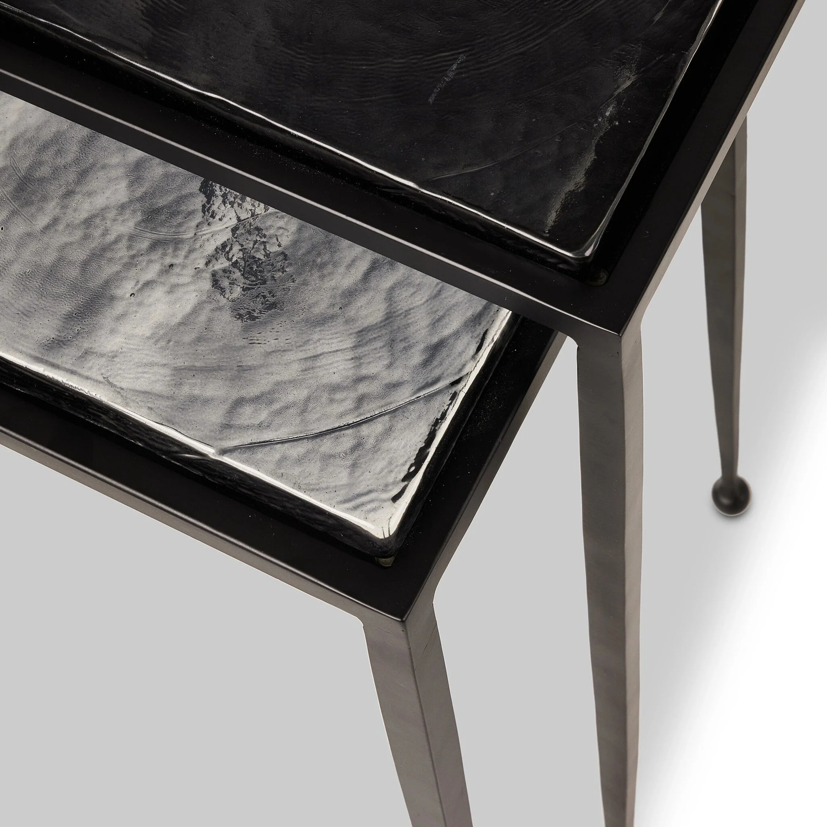 Dalston Cast Glass Nesting Tables - Image 4