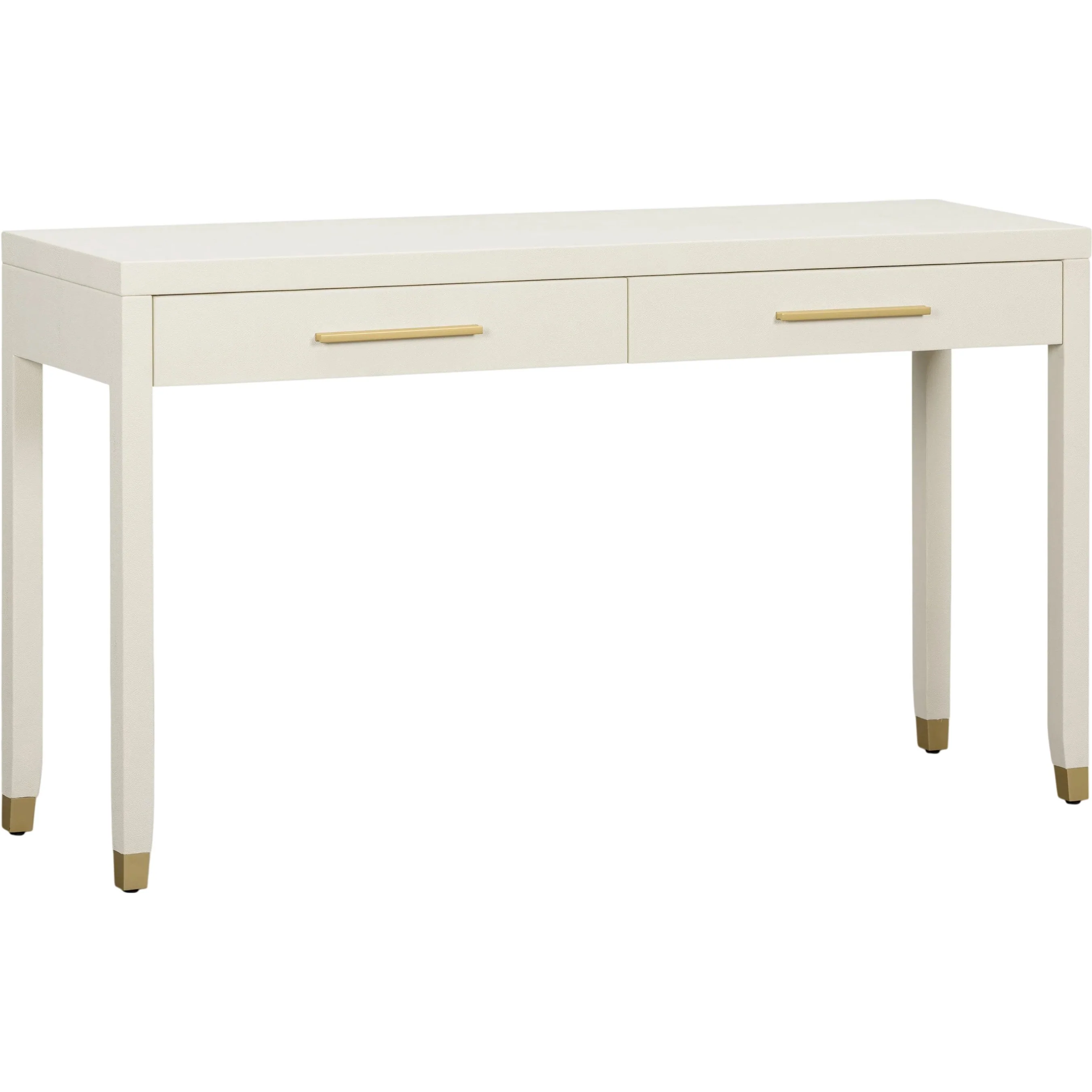 Dani Faux Shagreen 2-Drawer Console Table