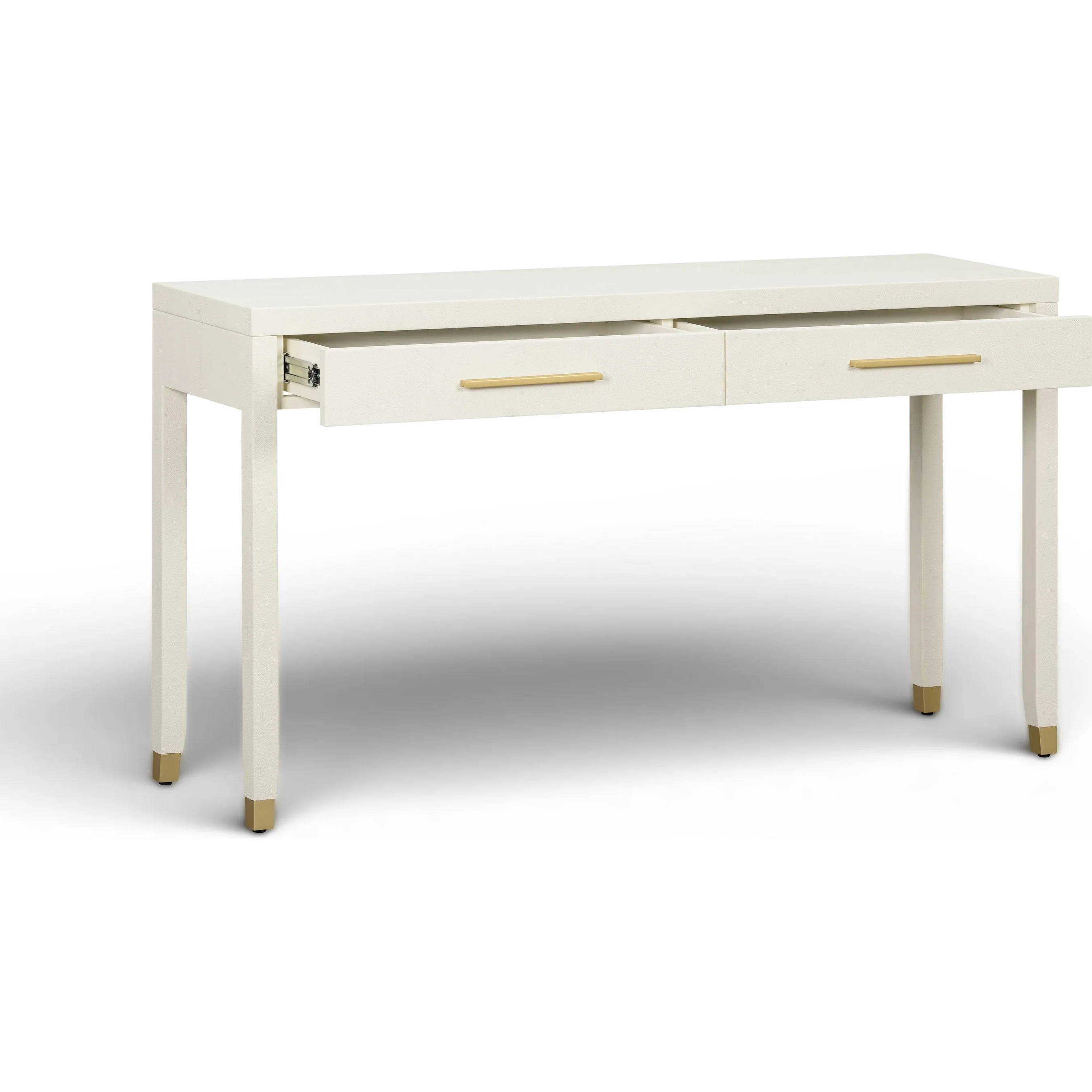 Dani Faux Shagreen 2-Drawer Console Table - Image 2
