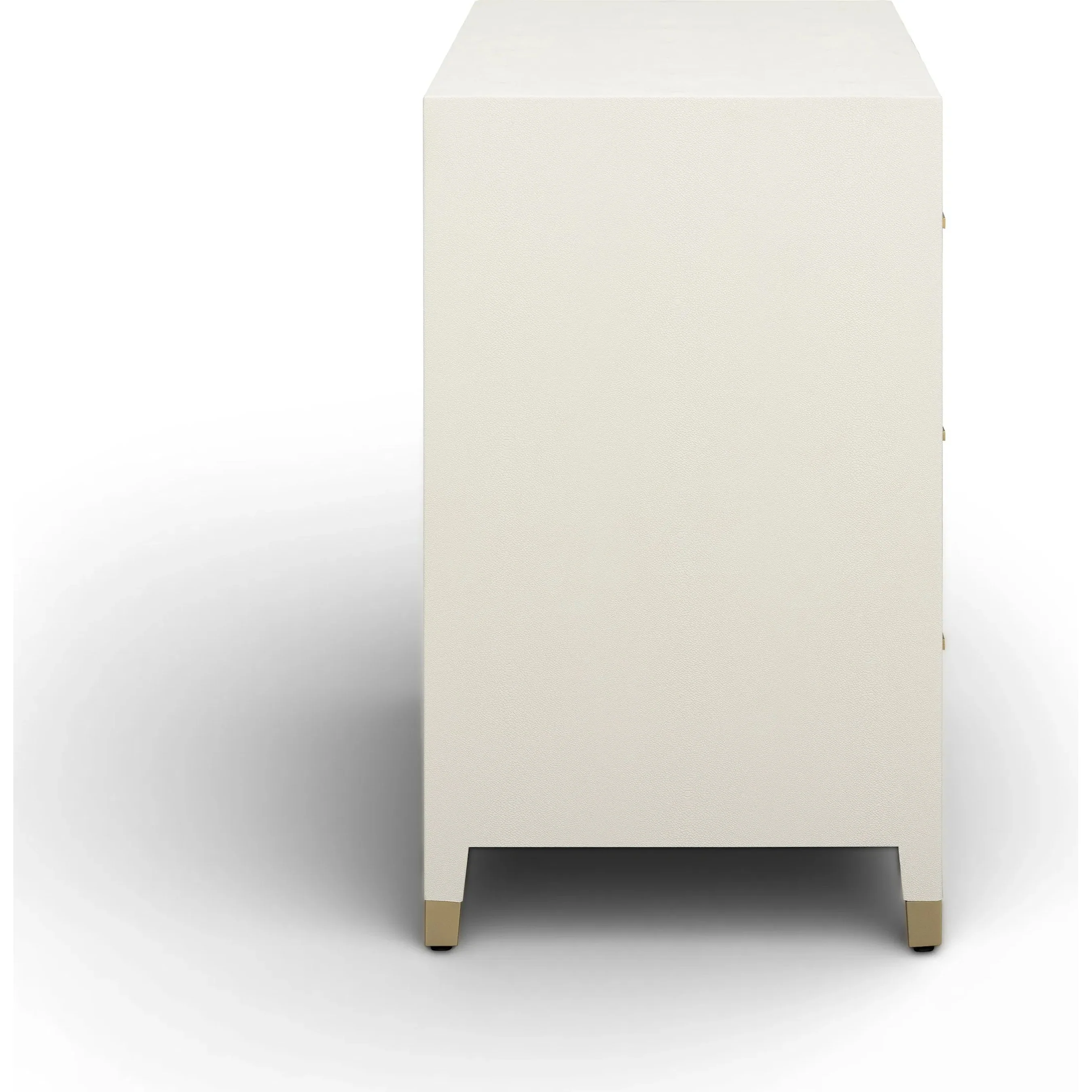 Dani Faux Shagreen 6-Drawer Dresser - Image 3