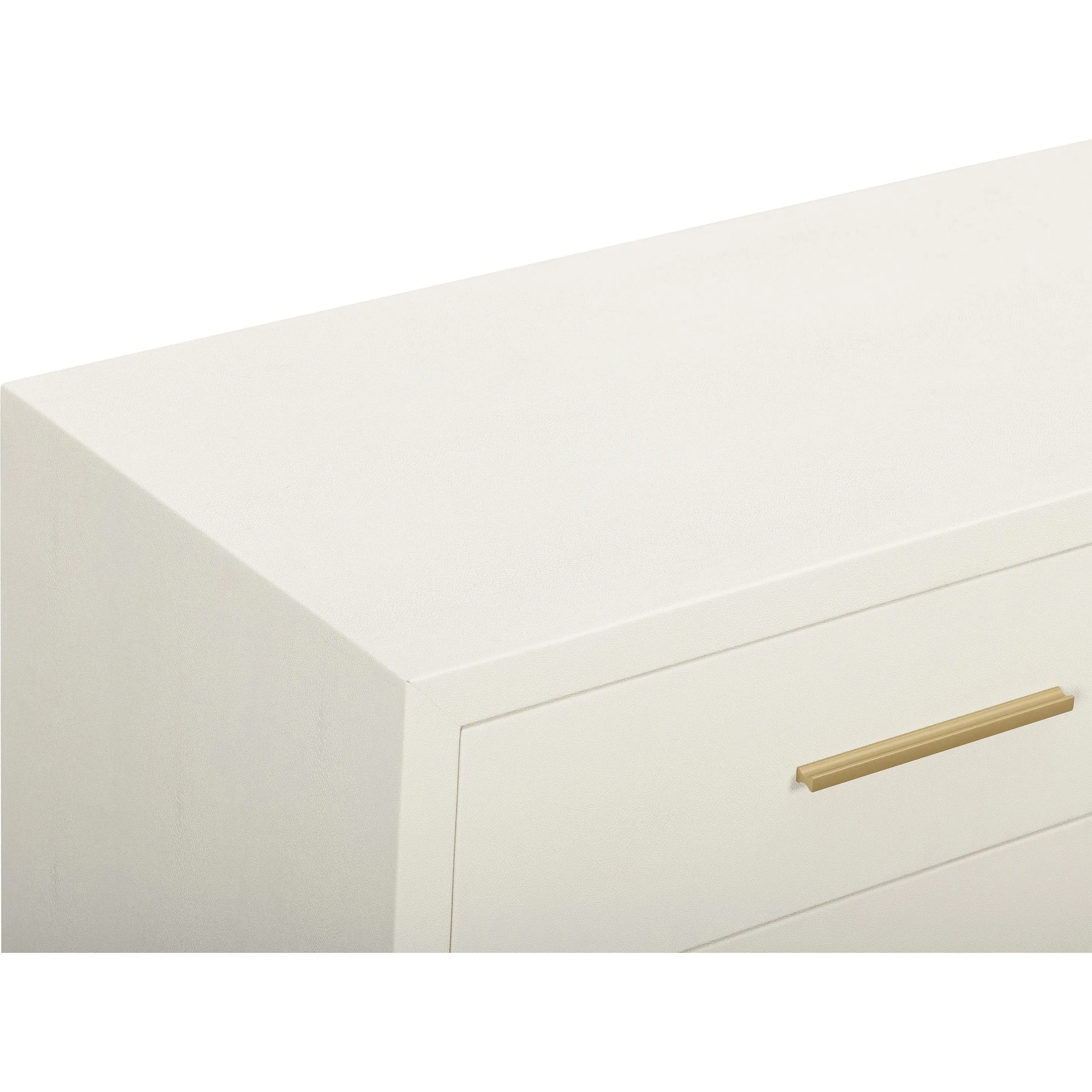 Dani Faux Shagreen 6-Drawer Dresser - Image 4