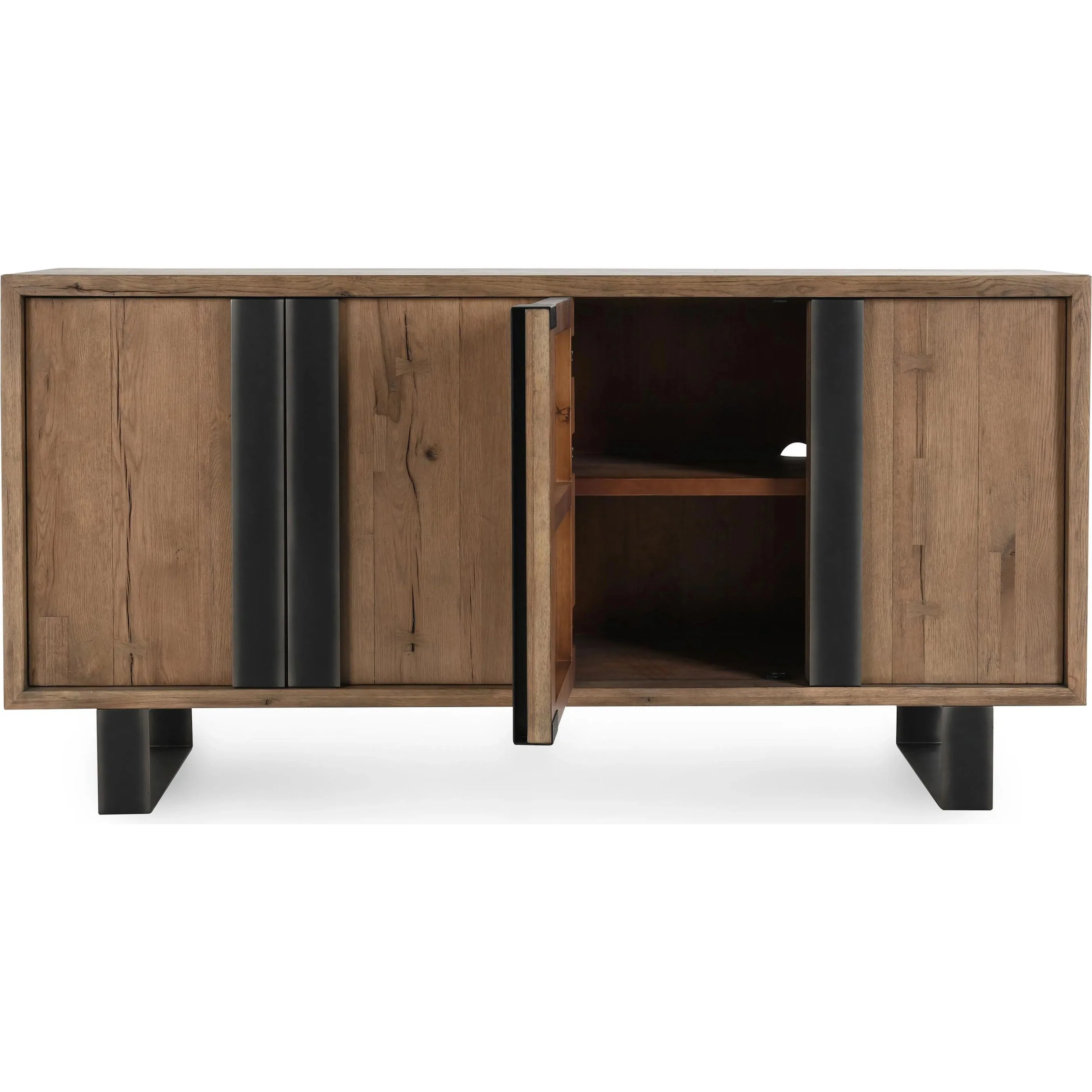 Danica Reclaimed Oak 4-Door Buffet - Image 4