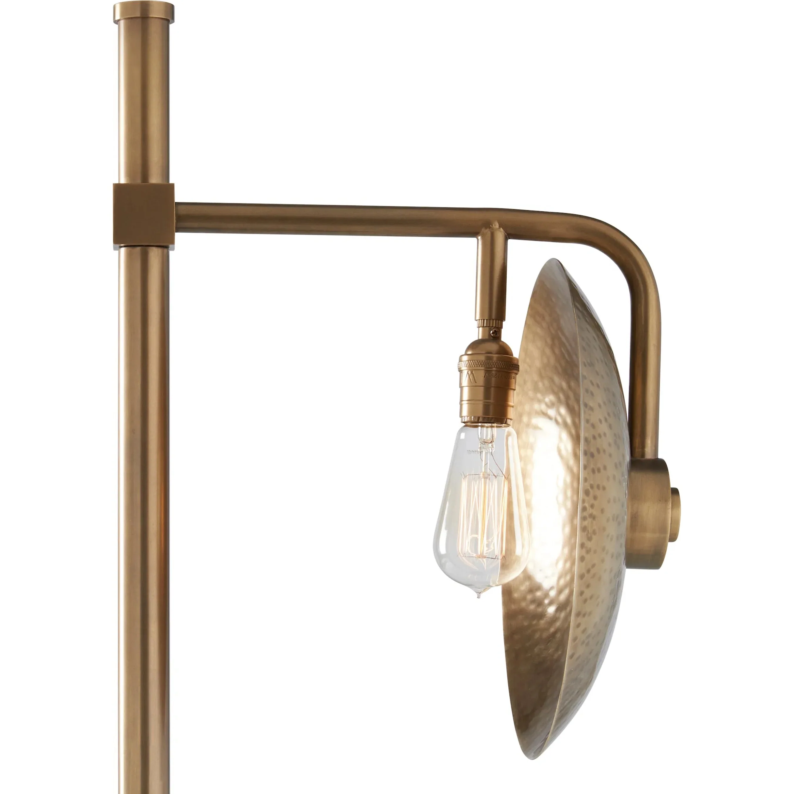 Darby Floor Lamp with Hammered Shade - Image 4