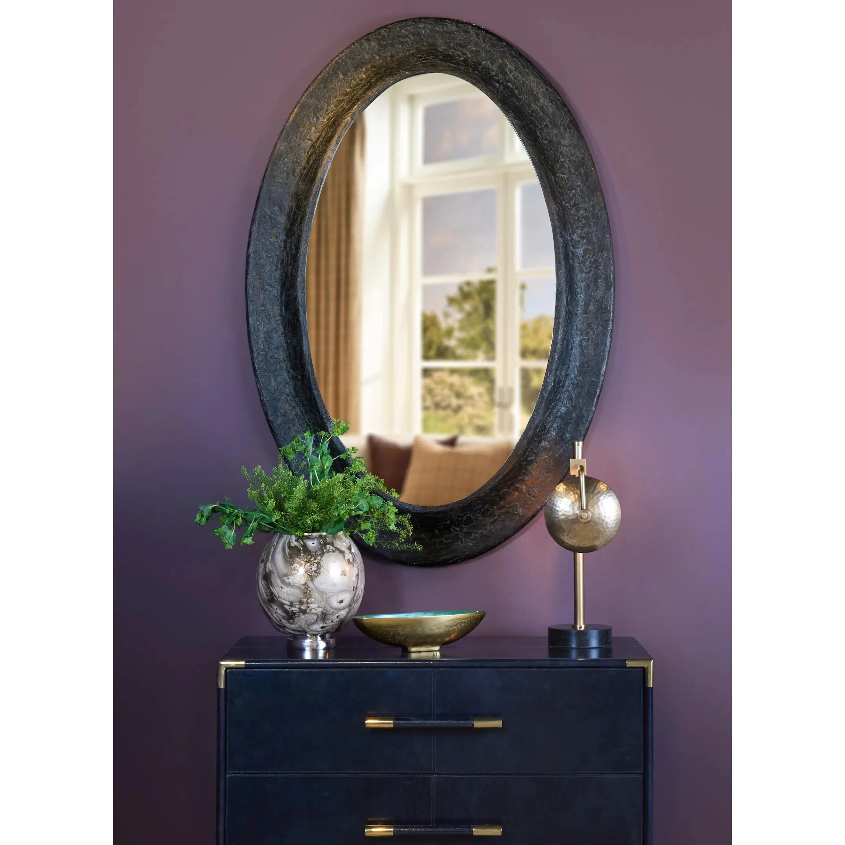 Darby Table Lamp with Hammered Shade - Image 6