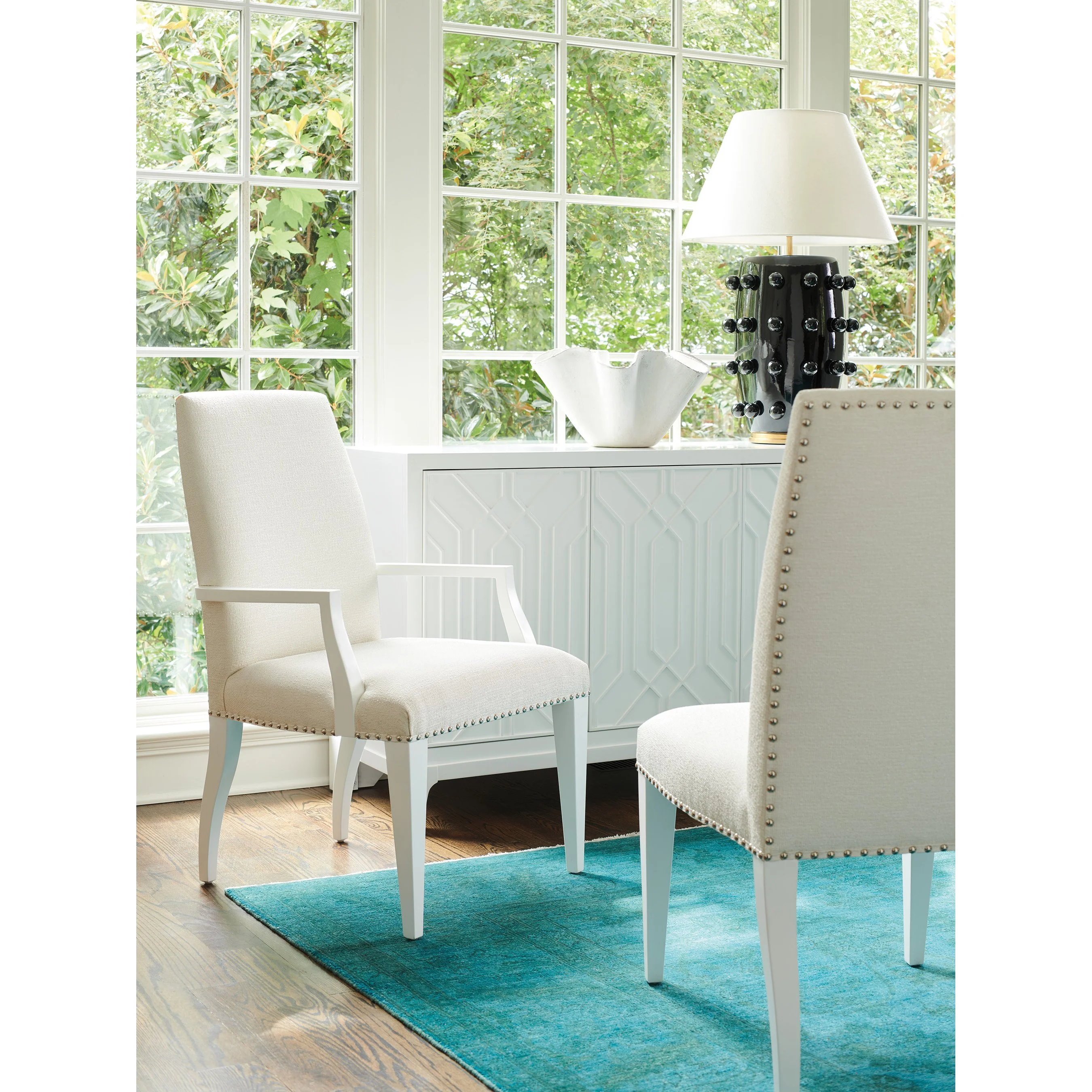 Darien Upholstered Arm Chair - Image 3