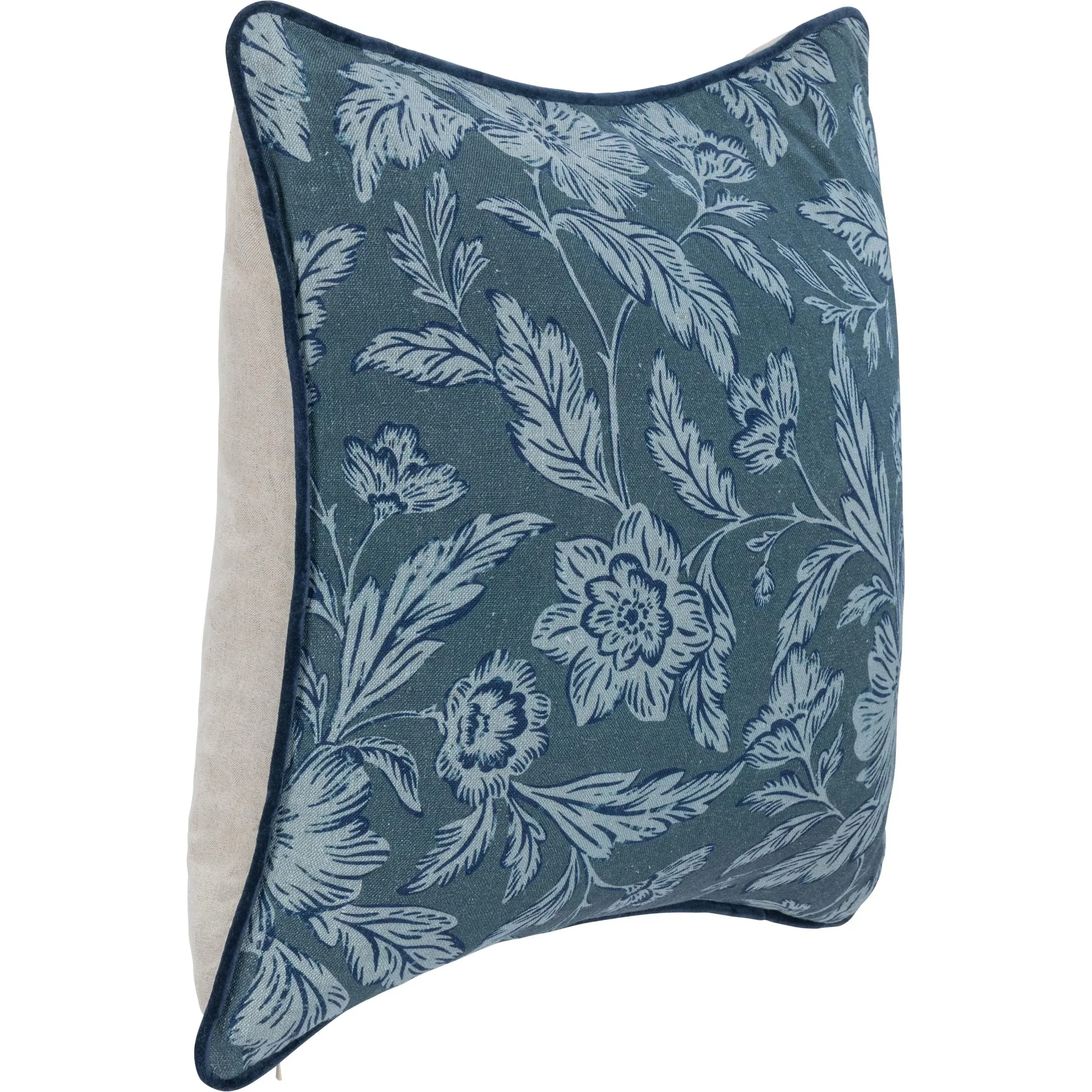 Davenport Linen Fabric Throw Pillow - Image 3