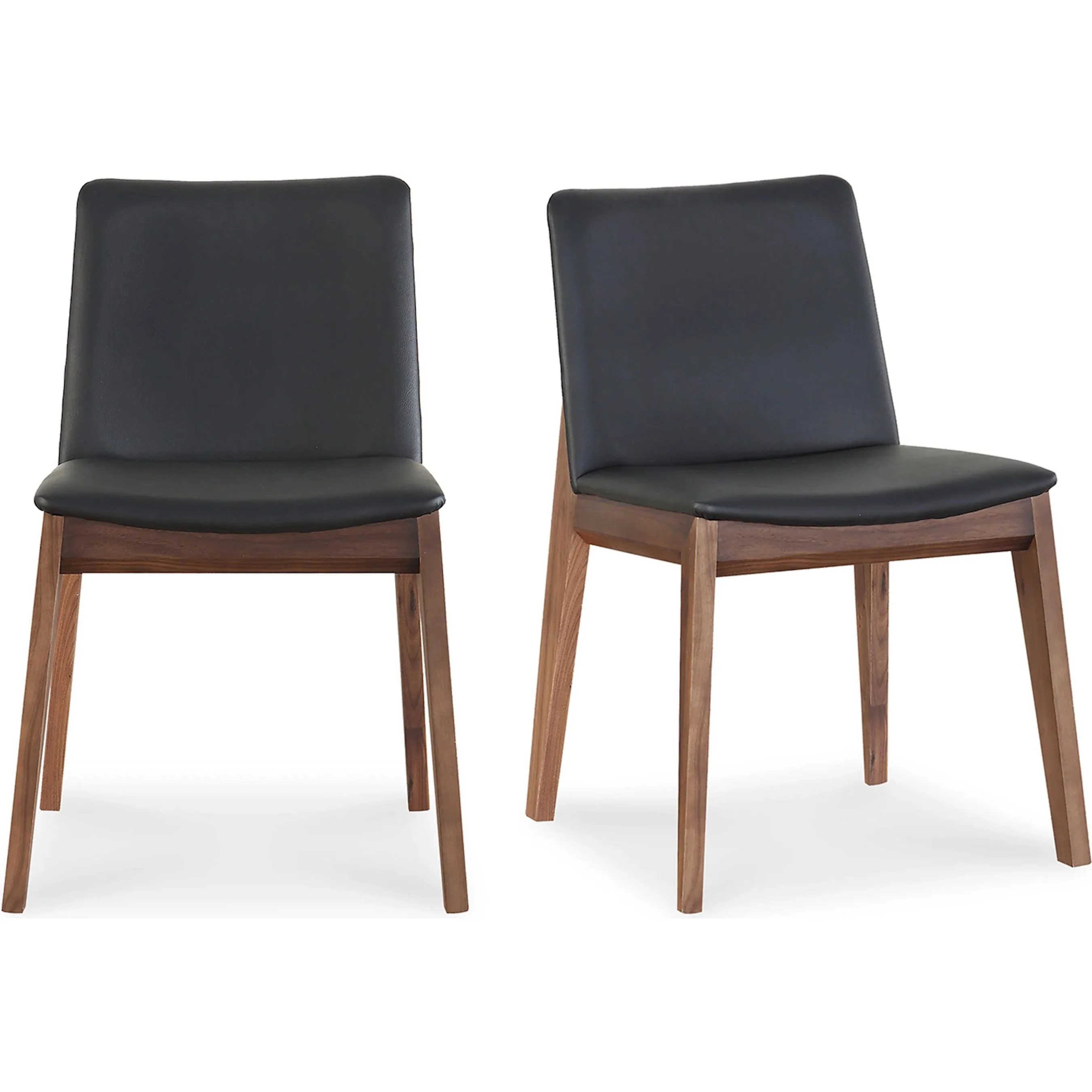 Deco Dining Chair Black Pvc (Set of 2) - Image 6