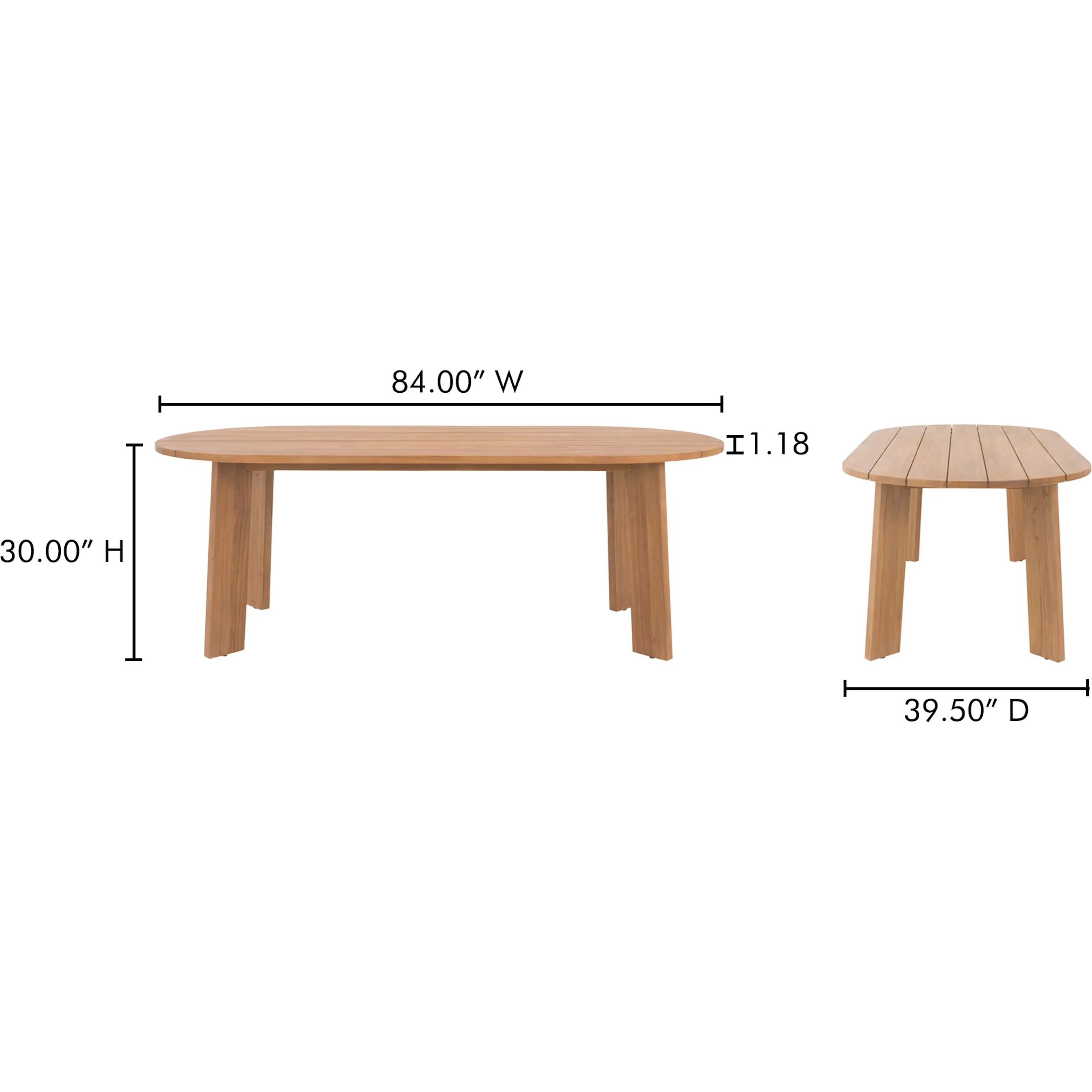 Delta Oval Outdoor Dining Table - Image 10