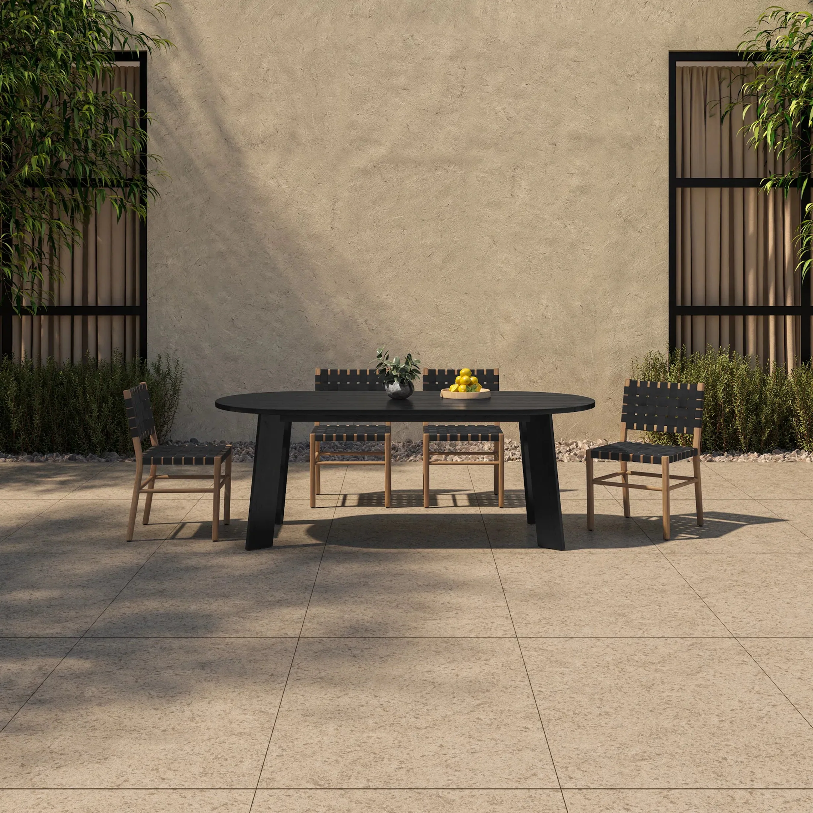 Delta Oval Outdoor Dining Table - Image 14