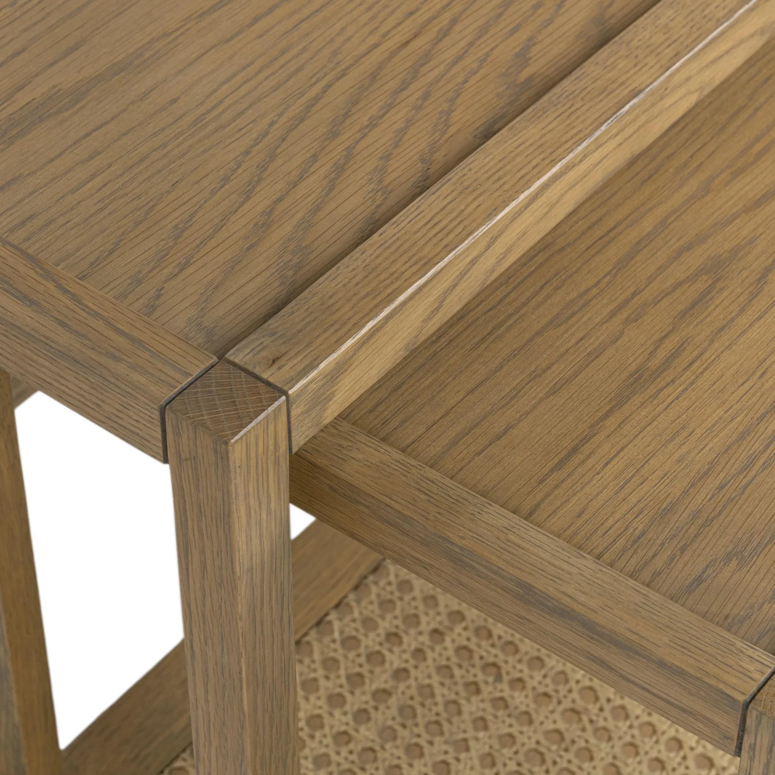 Devin Oak Wood Nesting End Table - Image 19