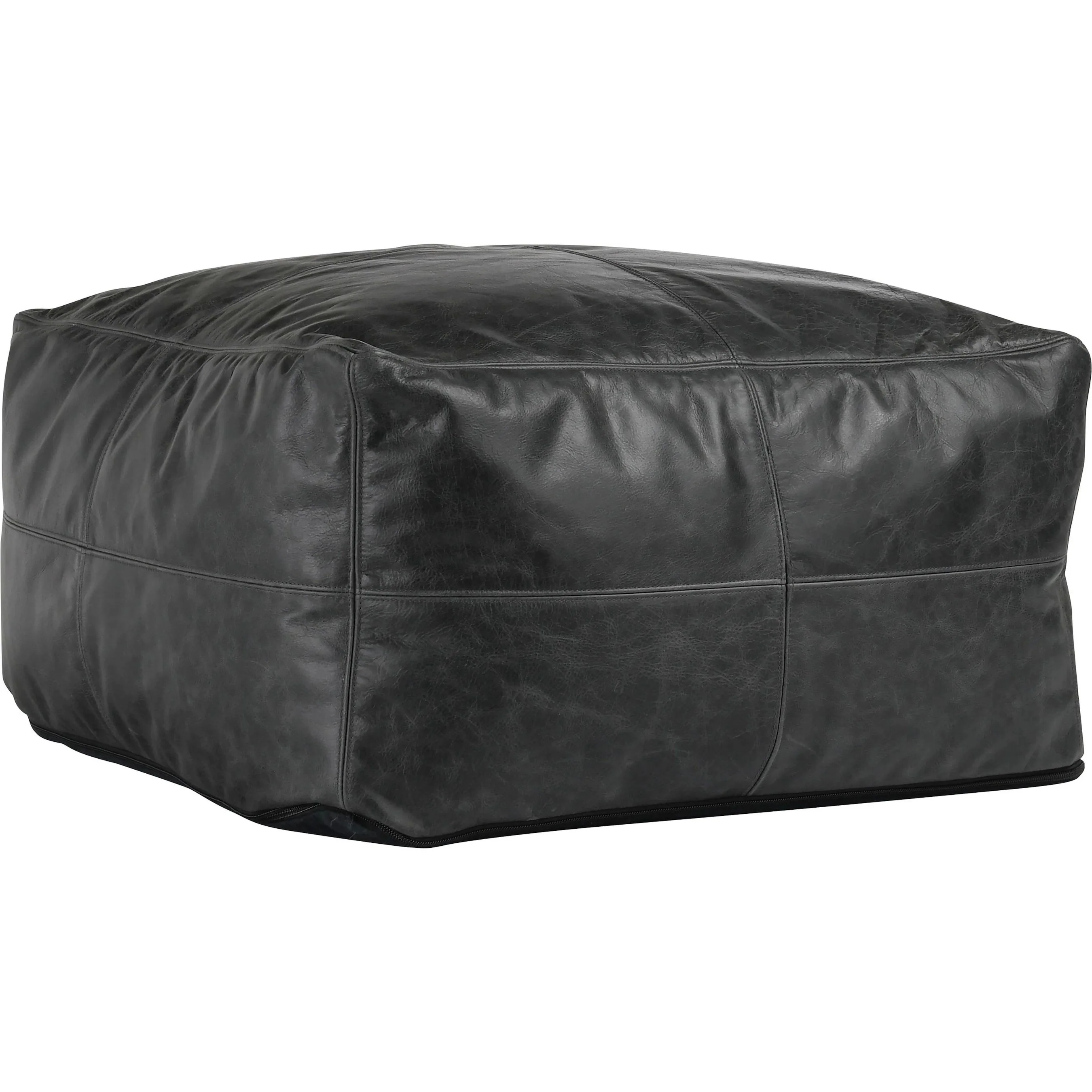 Dexter Genuine Leather Pouf