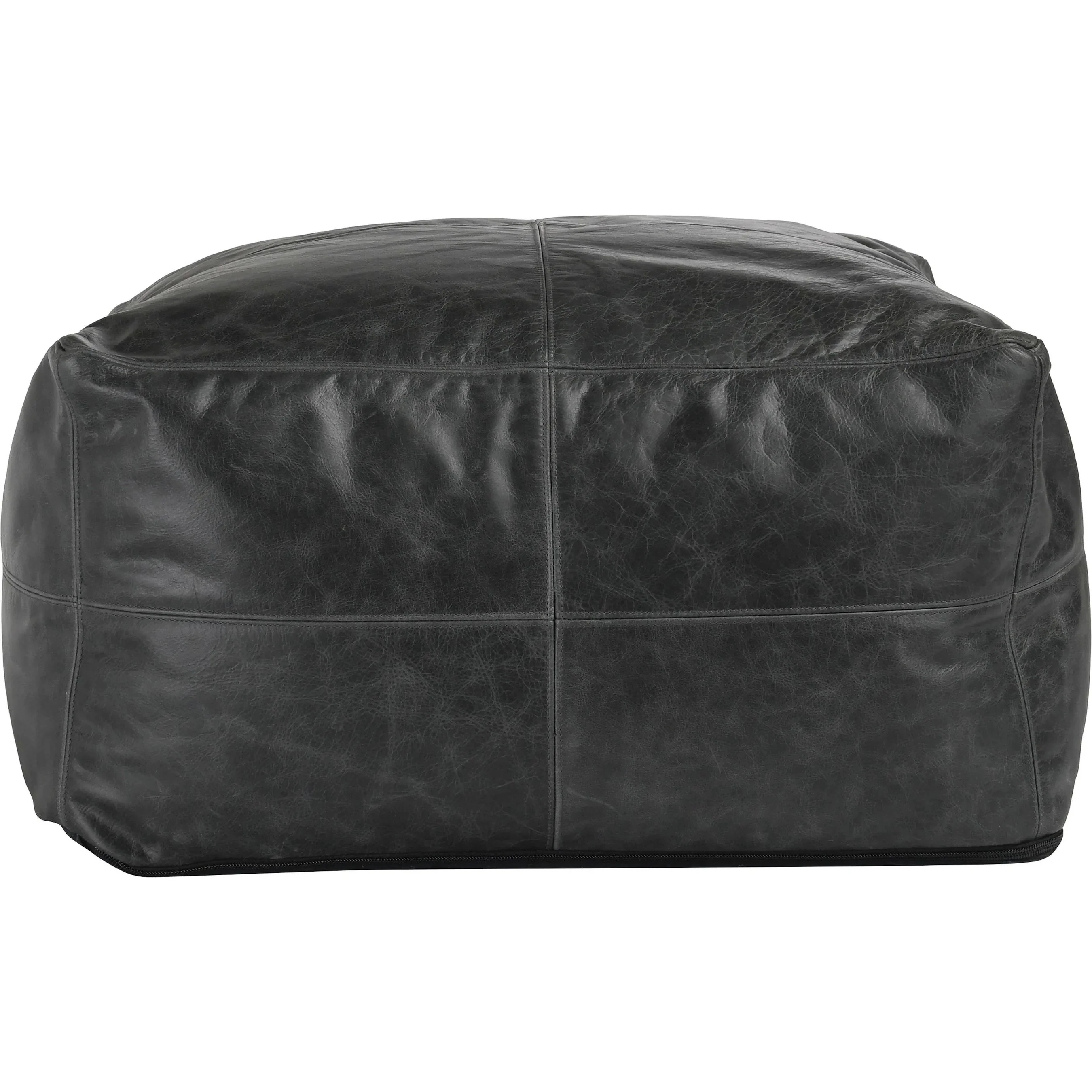 Dexter Genuine Leather Pouf - Image 3