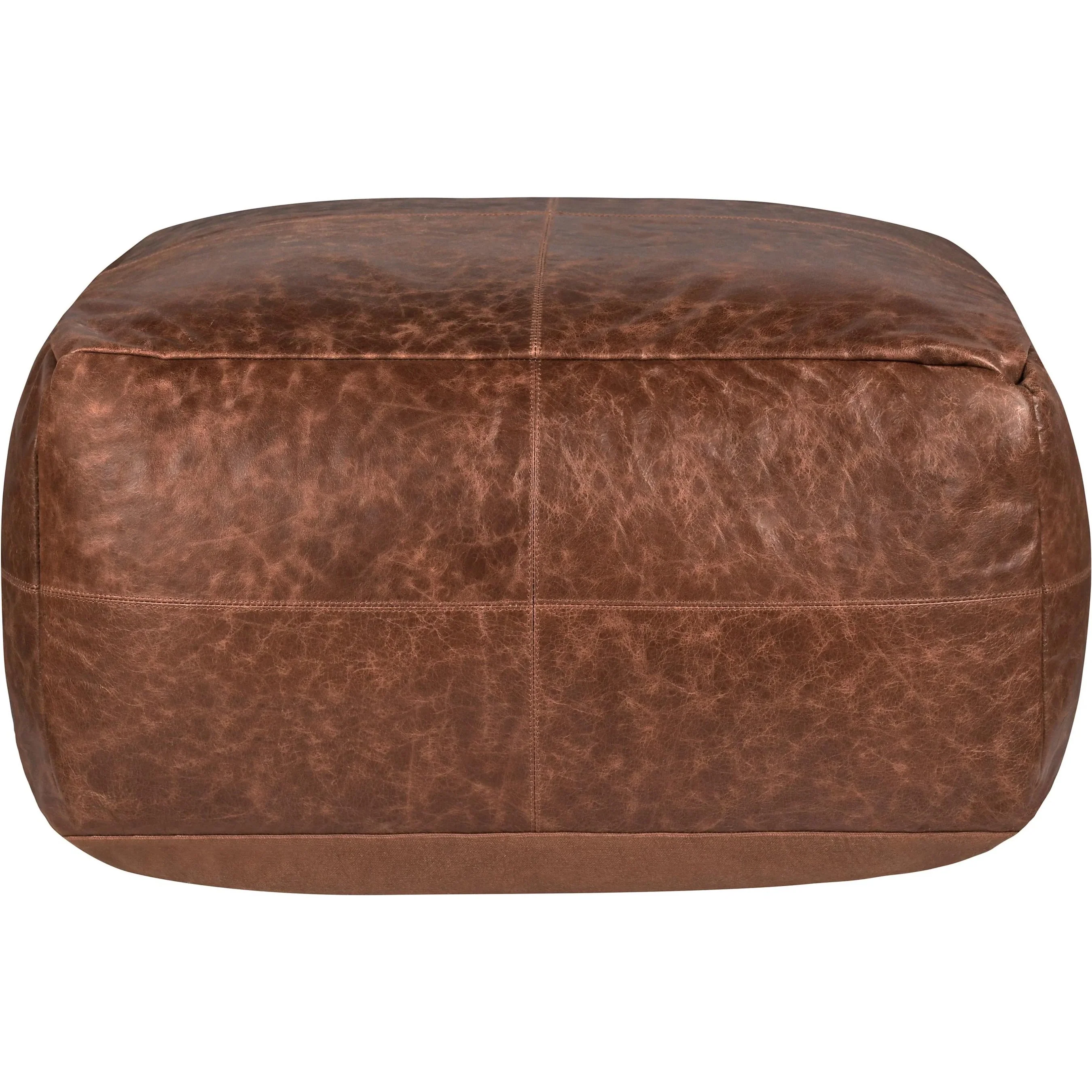 Dexter Genuine Leather Pouf - Image 4