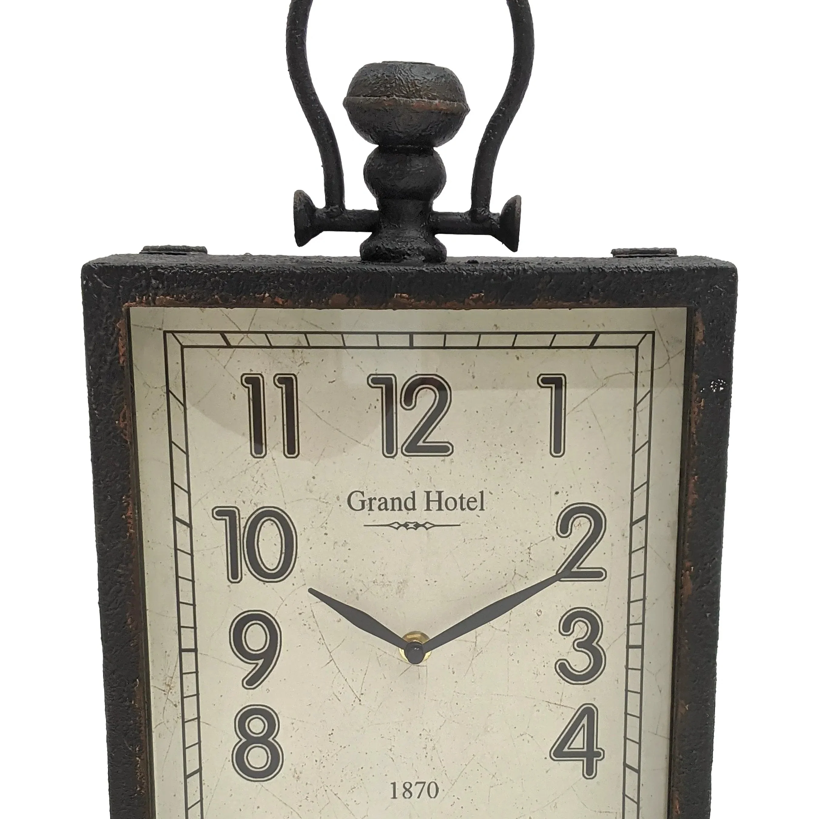 Distressed Grey Table Clock - Image 4