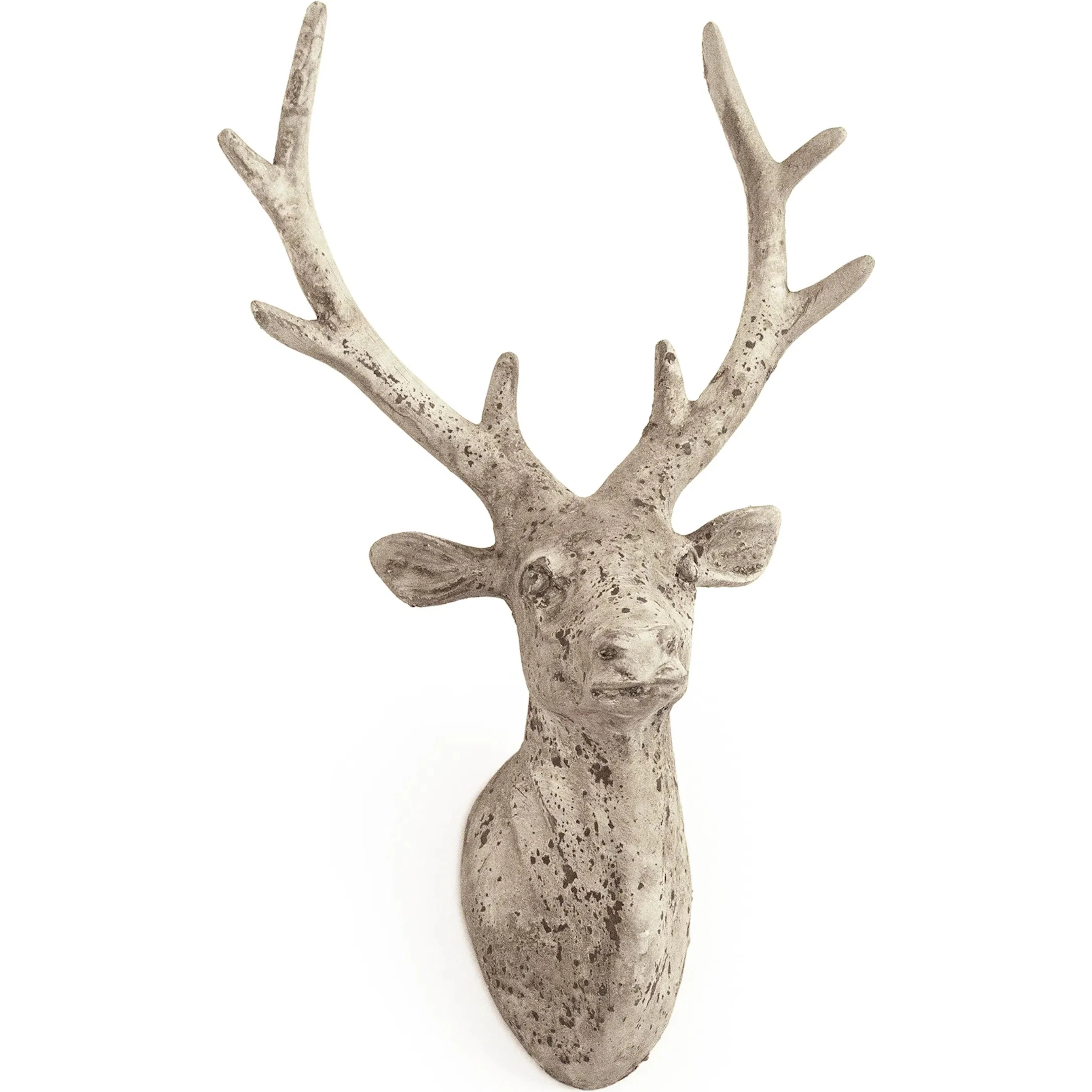 Distressed Grey Wash Deer Head - Image 2