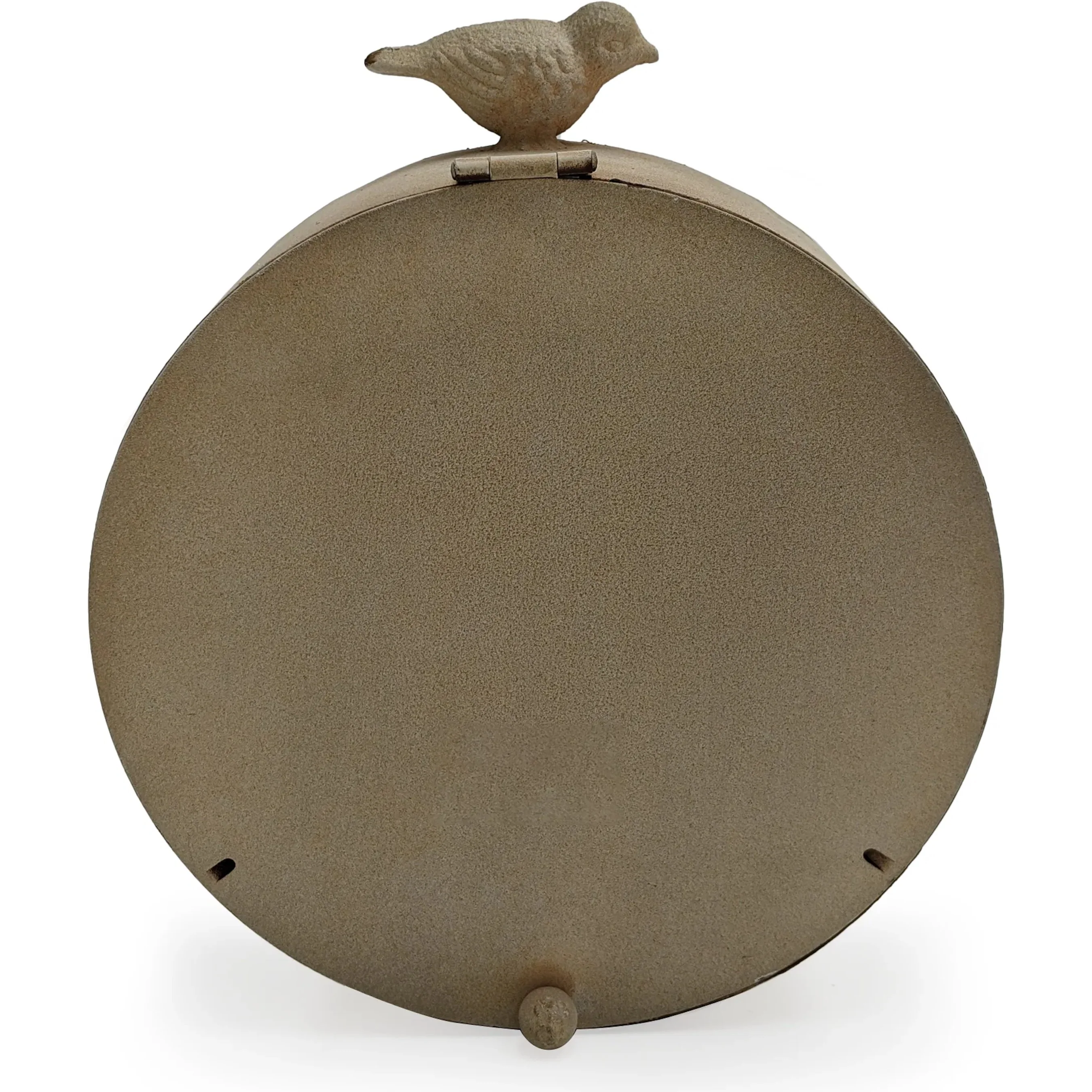 Distressed Off-White Table Clock - Image 4