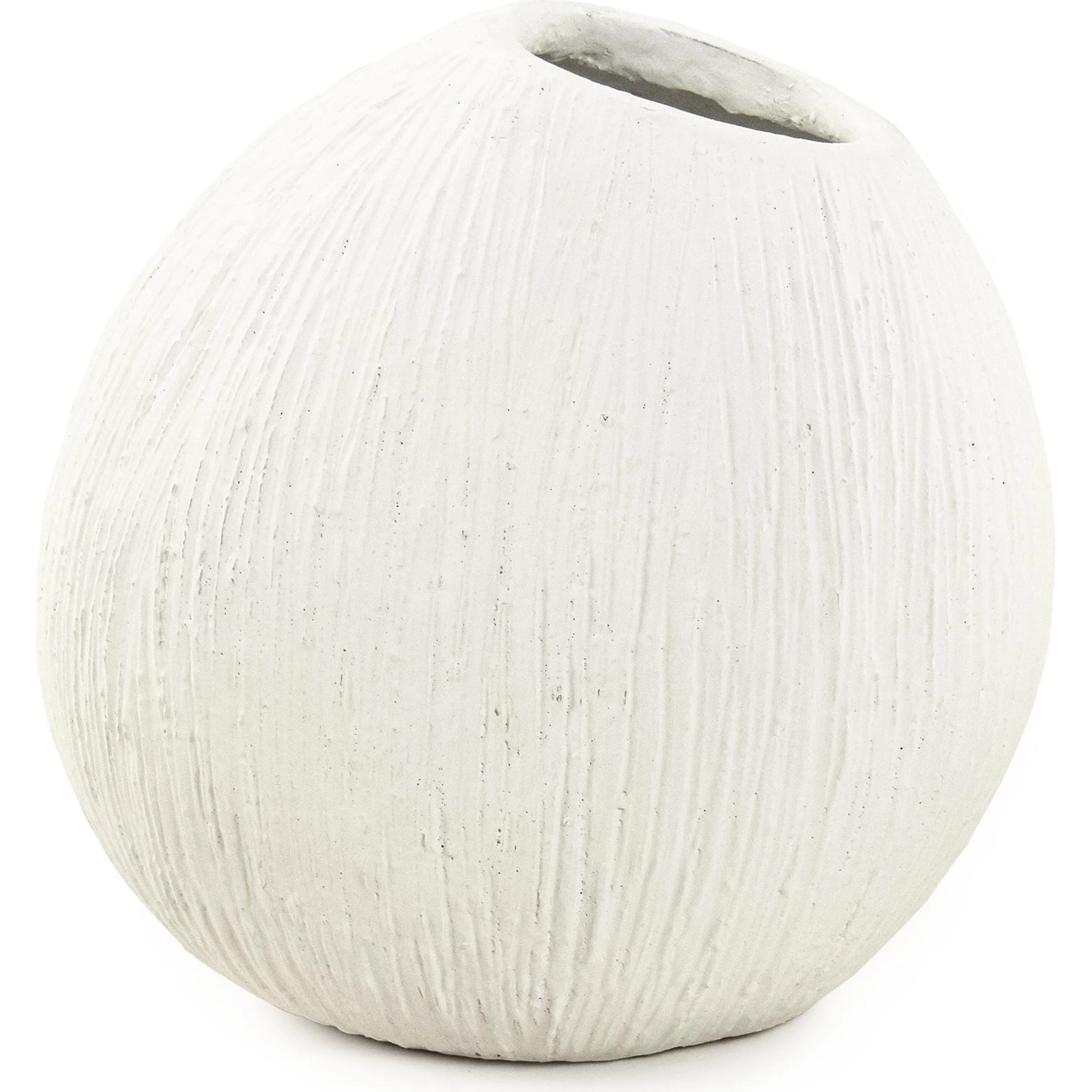Distressed Round Vase
