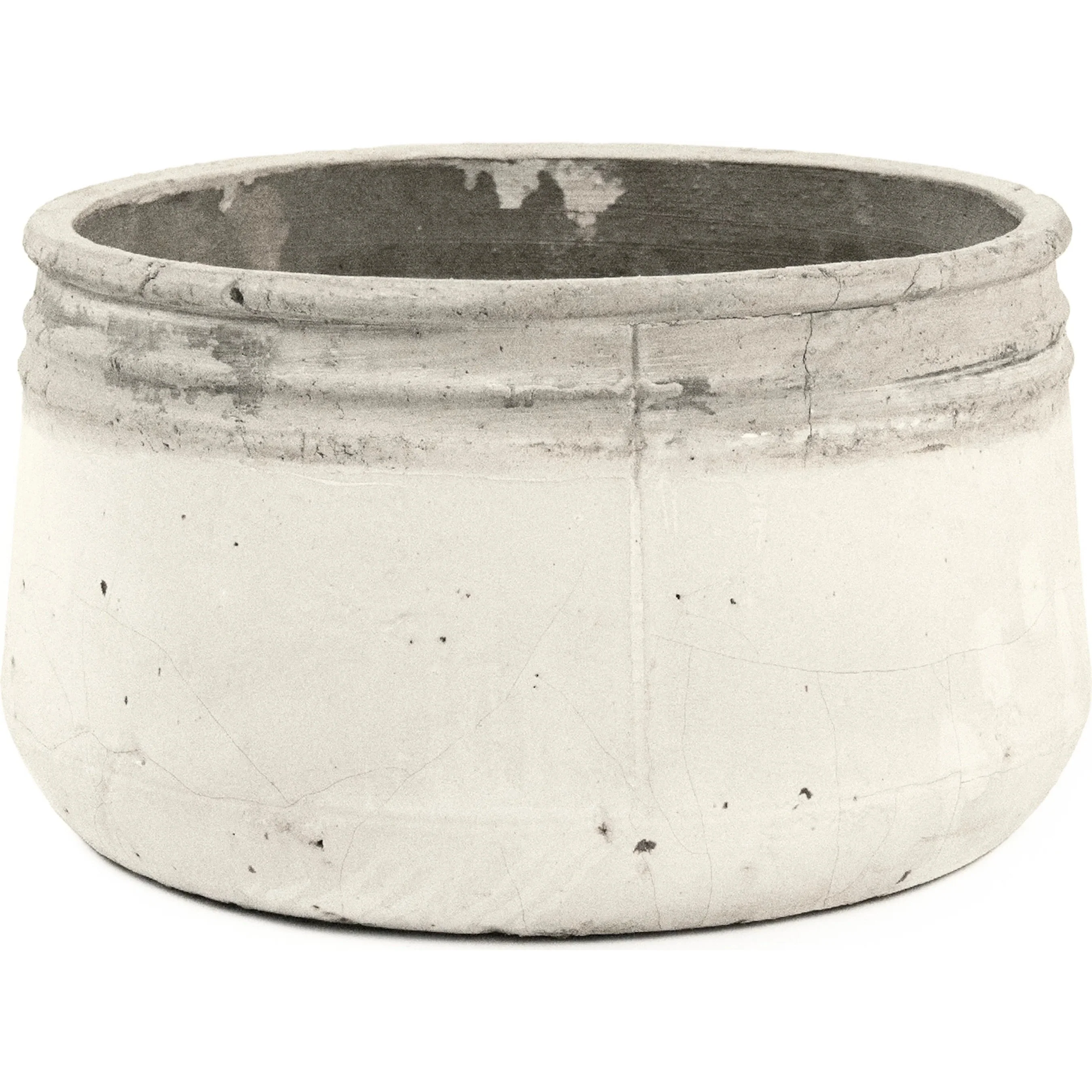 Distressed White Bowl - Image 4