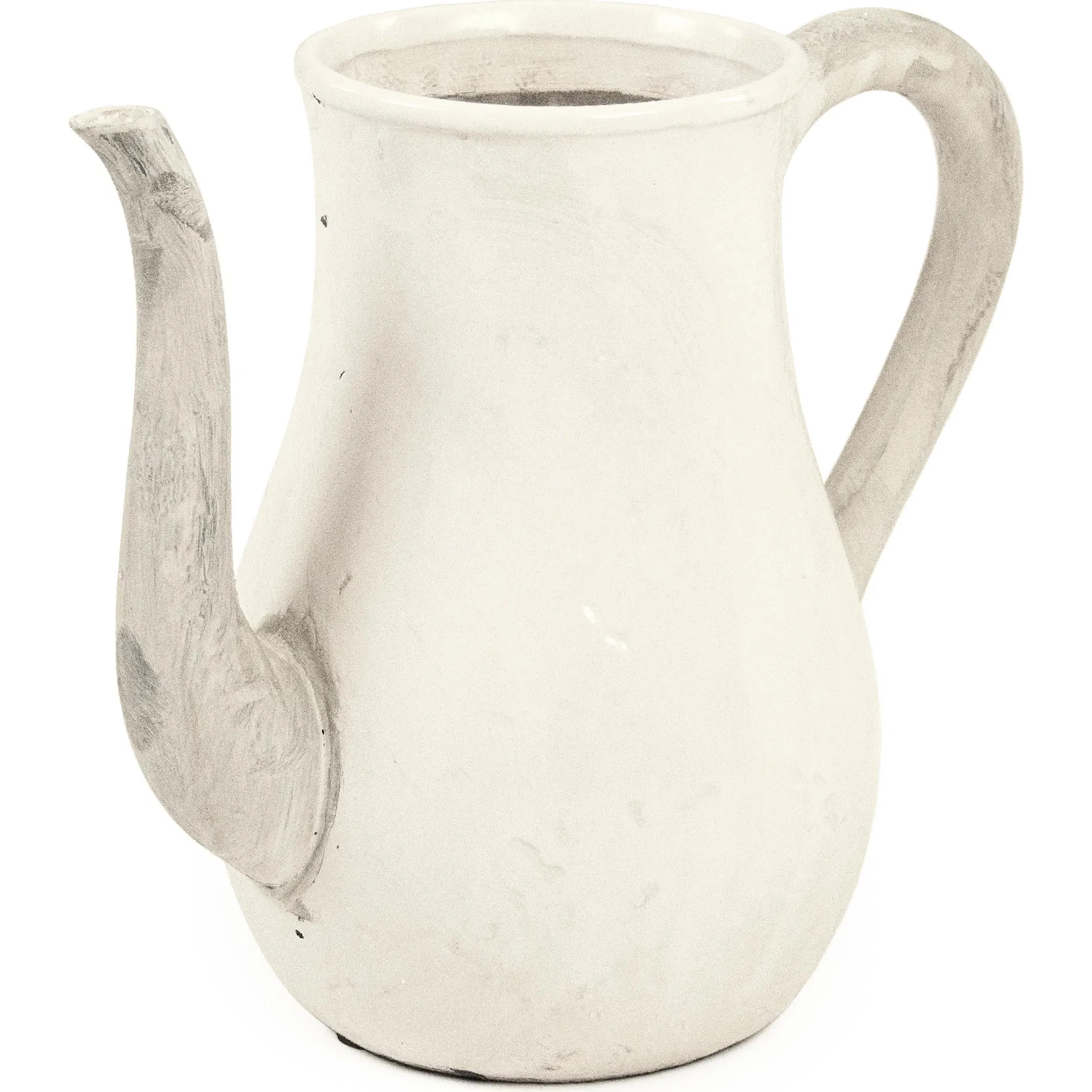 Distressed White Pitcher - Image 2