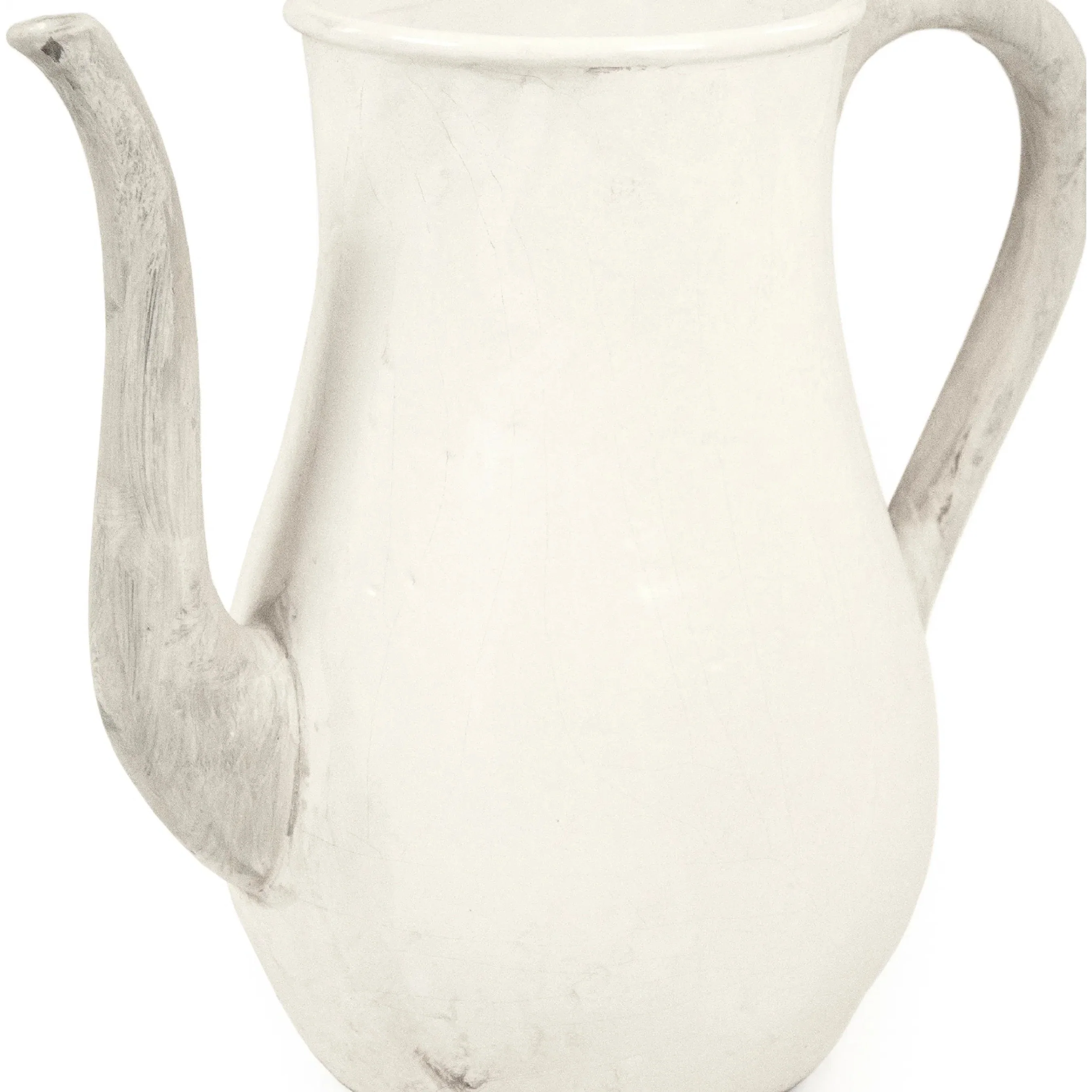 Distressed White Pitcher - Image 4