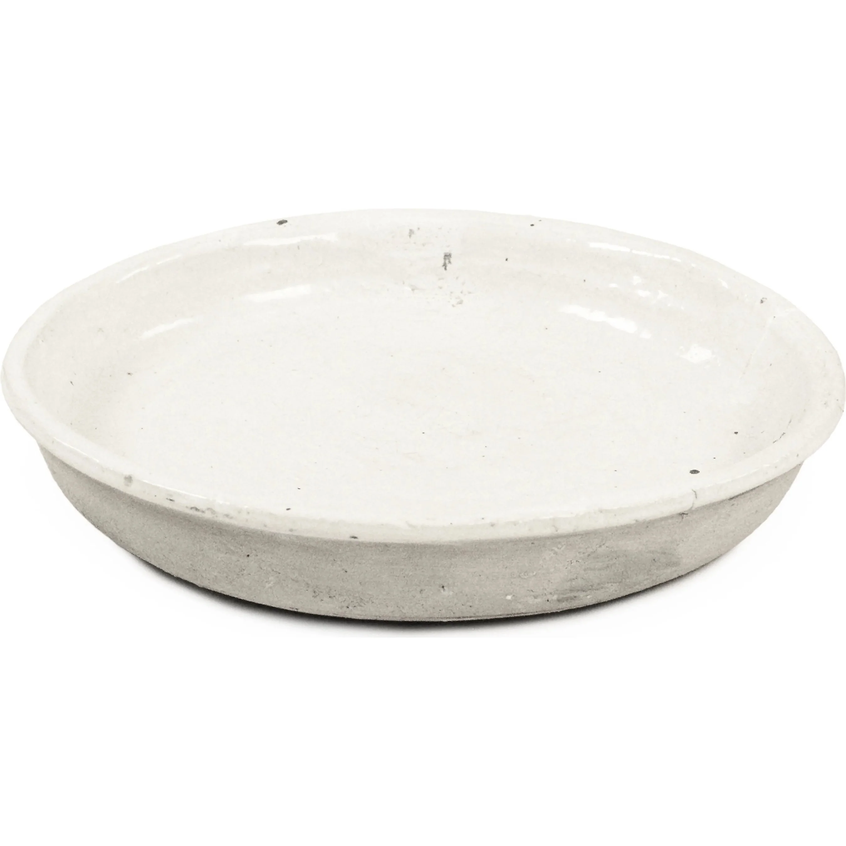 Distressed White Plate
