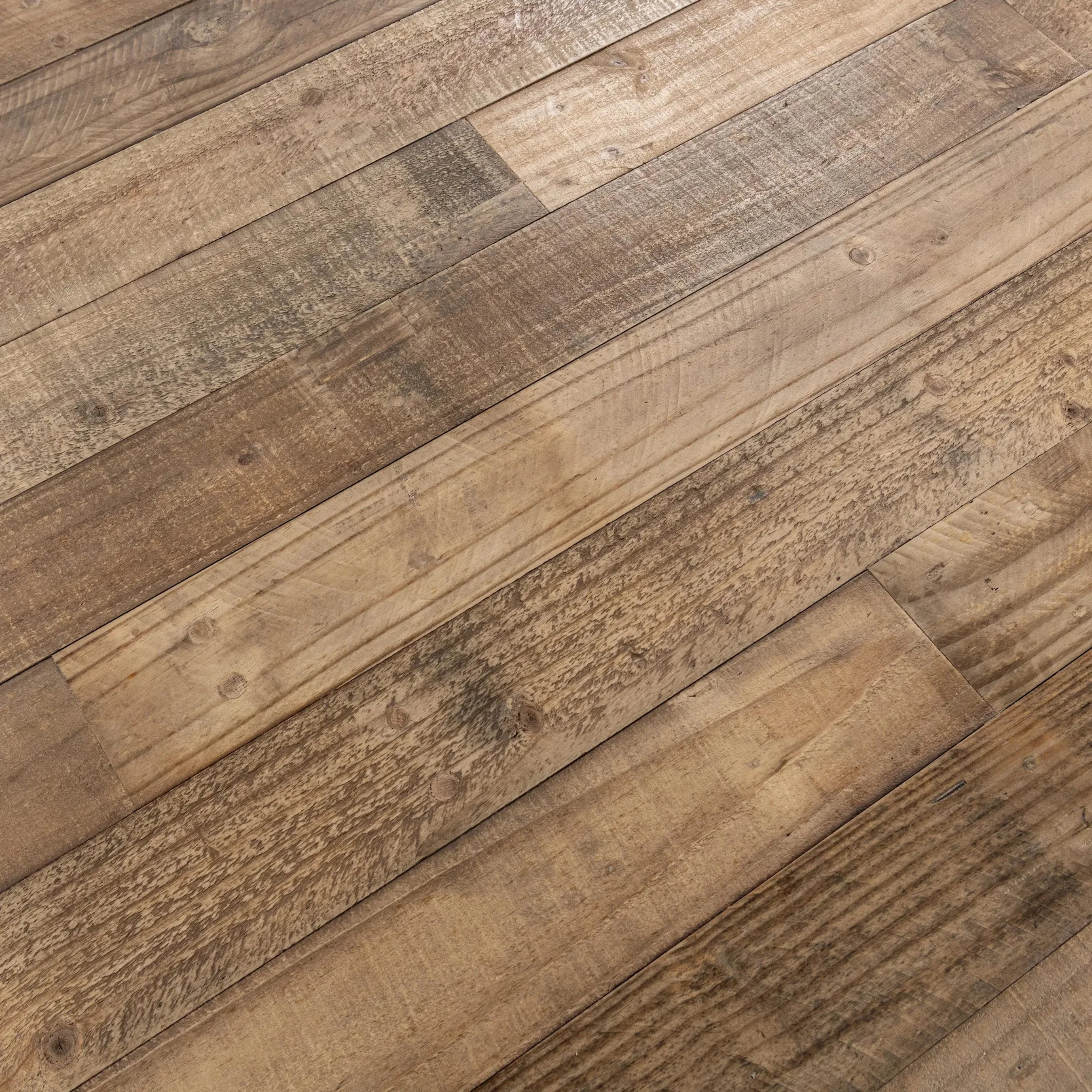 Dita Reclaimed Pine Wood Dining Table - Image 12