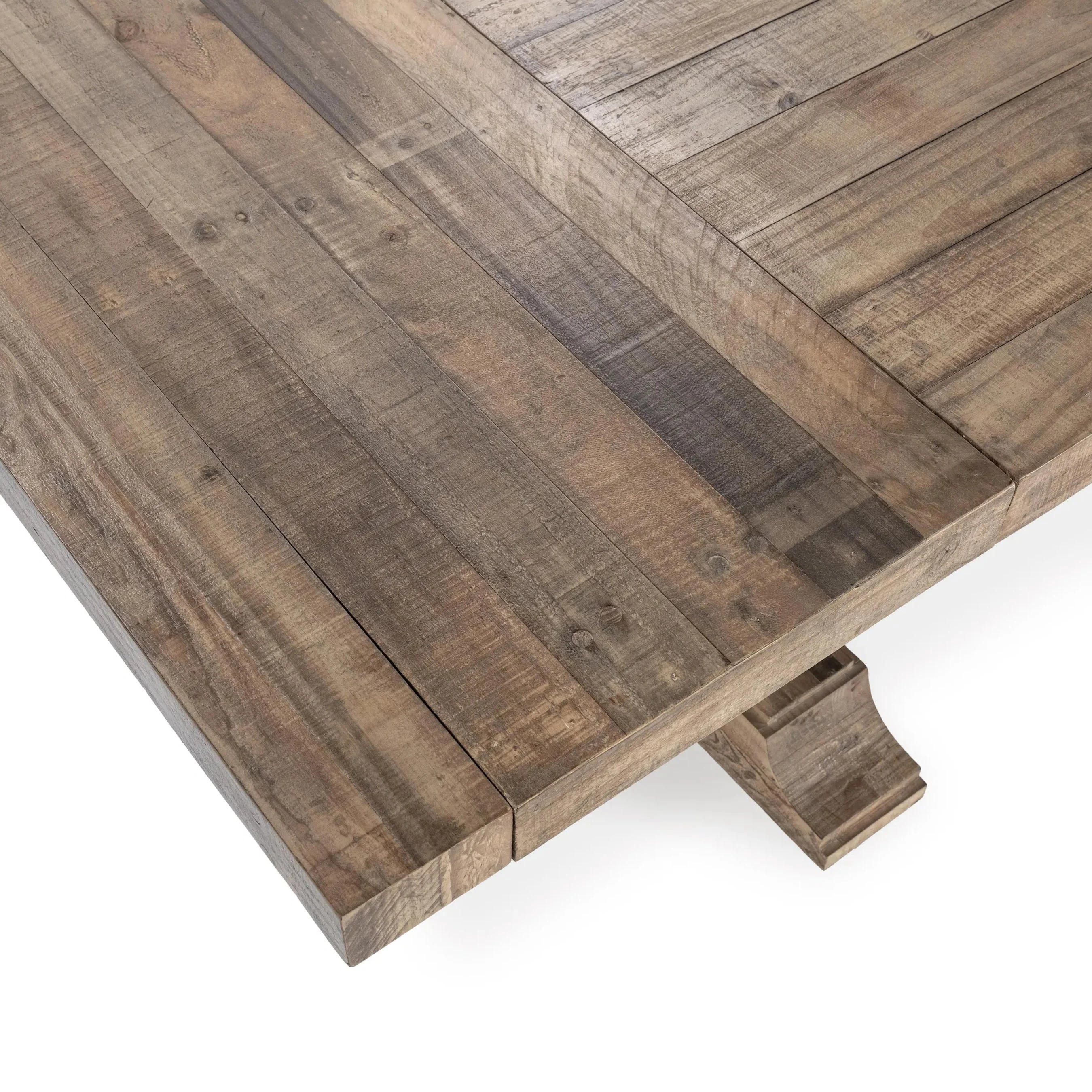 Dita Reclaimed Pine Wood Dining Table - Image 14