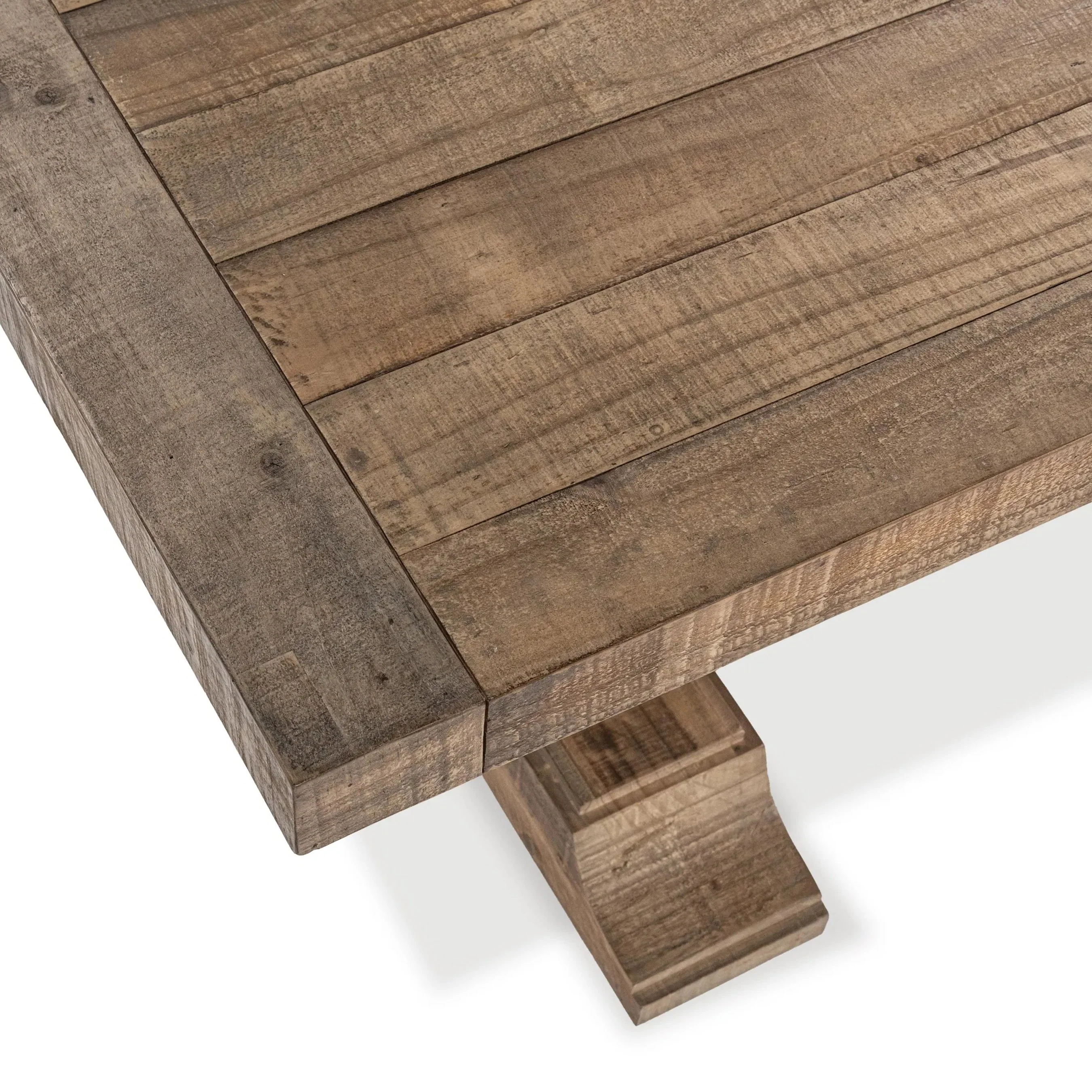 Dita Reclaimed Pine Wood Dining Table - Image 9