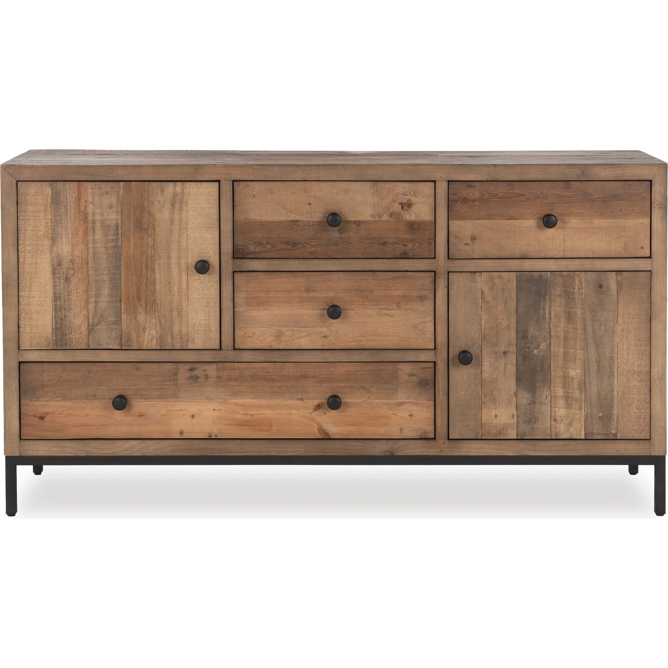 Dita Reclaimed Pine Wood Sideboard Buffet - Image 4