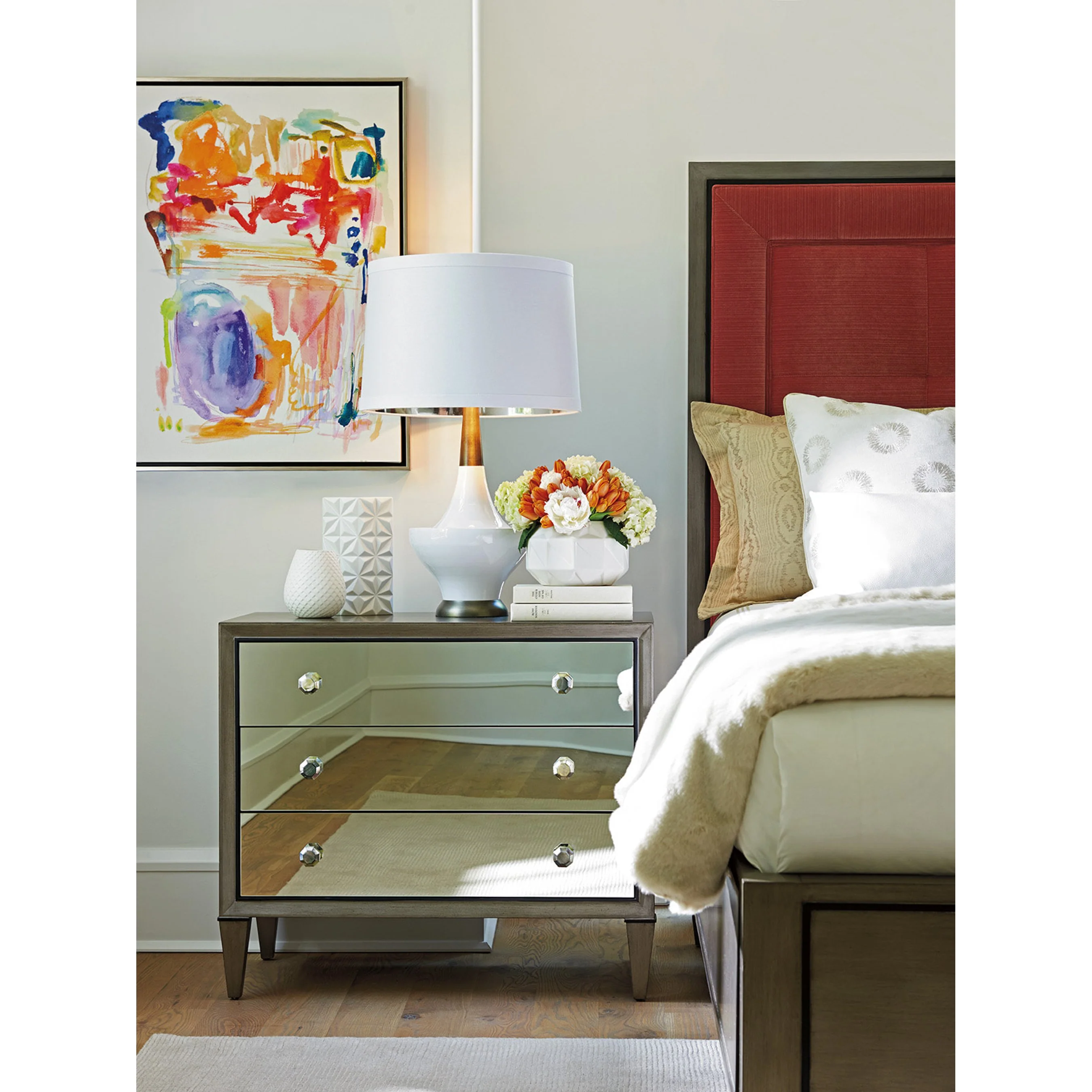 Divonne Mirrored Nightstand - Image 3