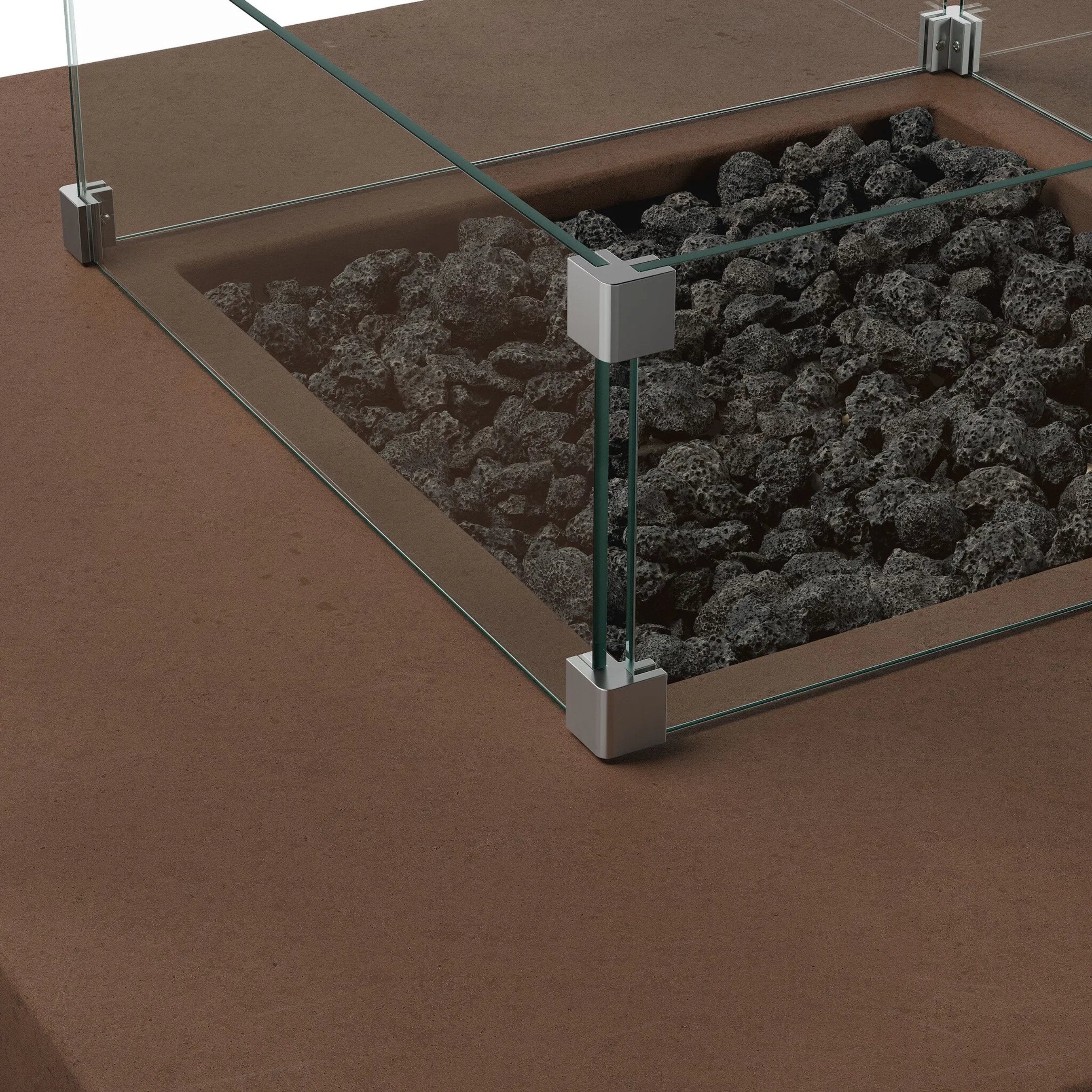 Donovan Square Fire Pit Wind Guard Kit - Image 4
