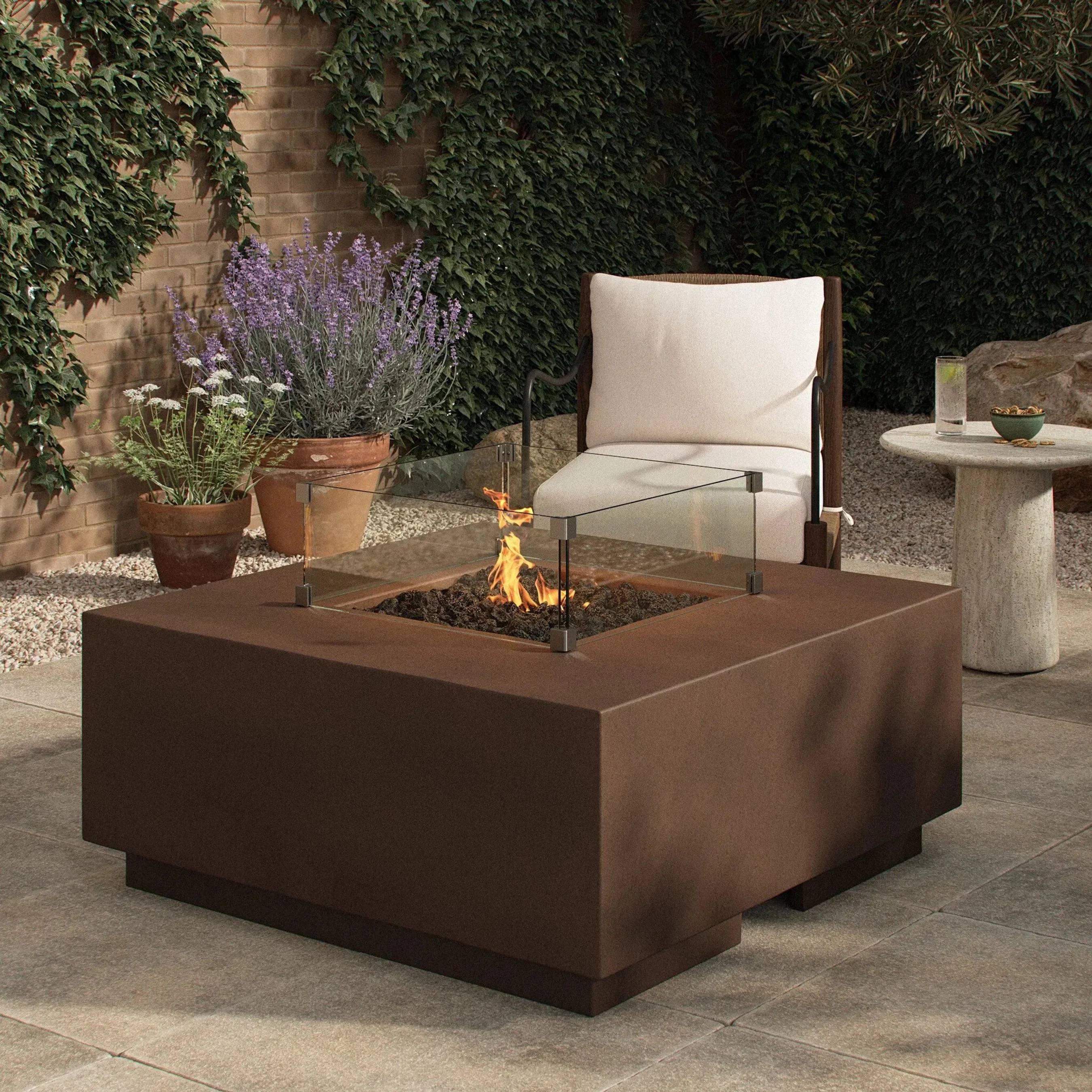 Donovan Square Fire Pit Wind Guard Kit - Image 5