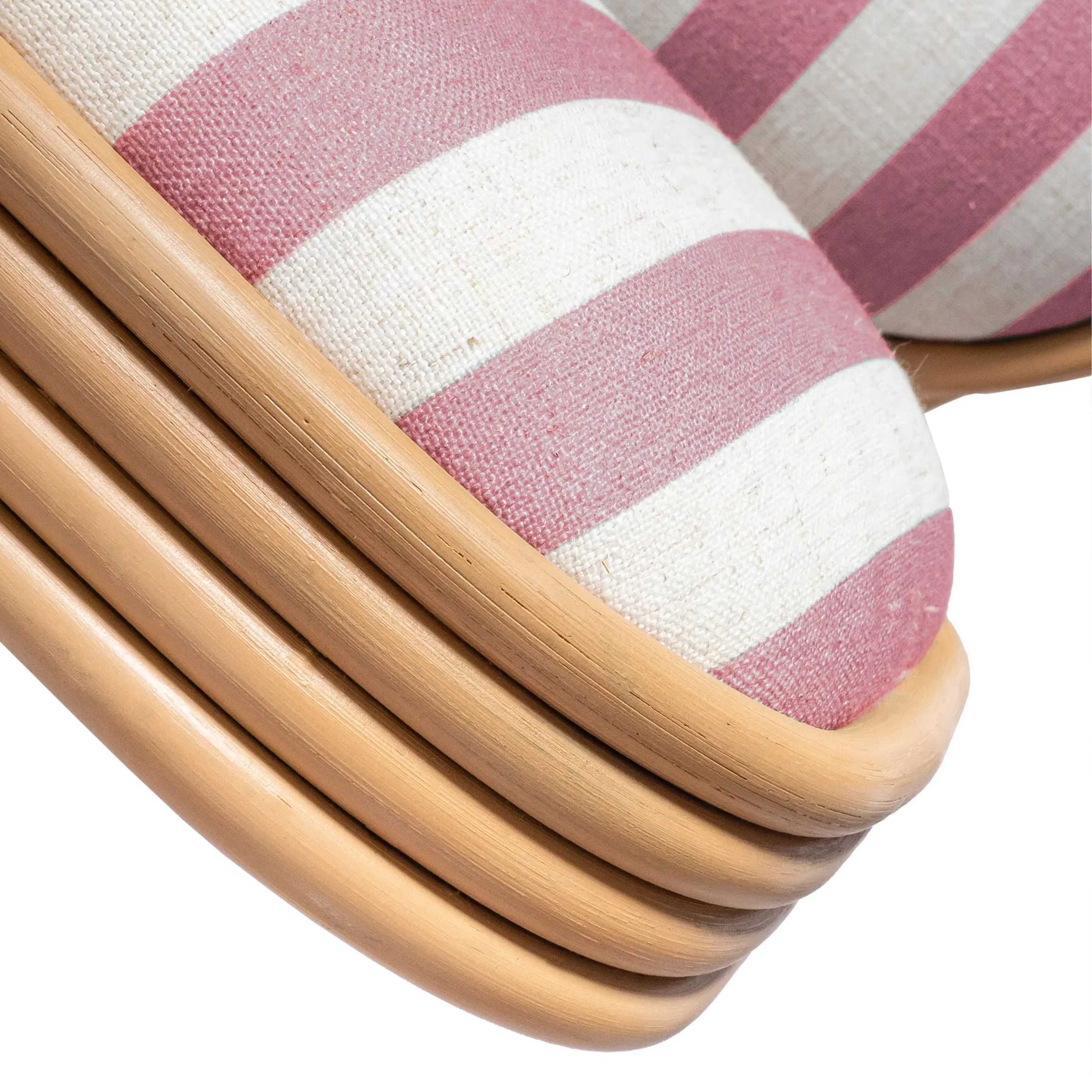 Dorine Striped Performance Linen Dining Chair - Image 18