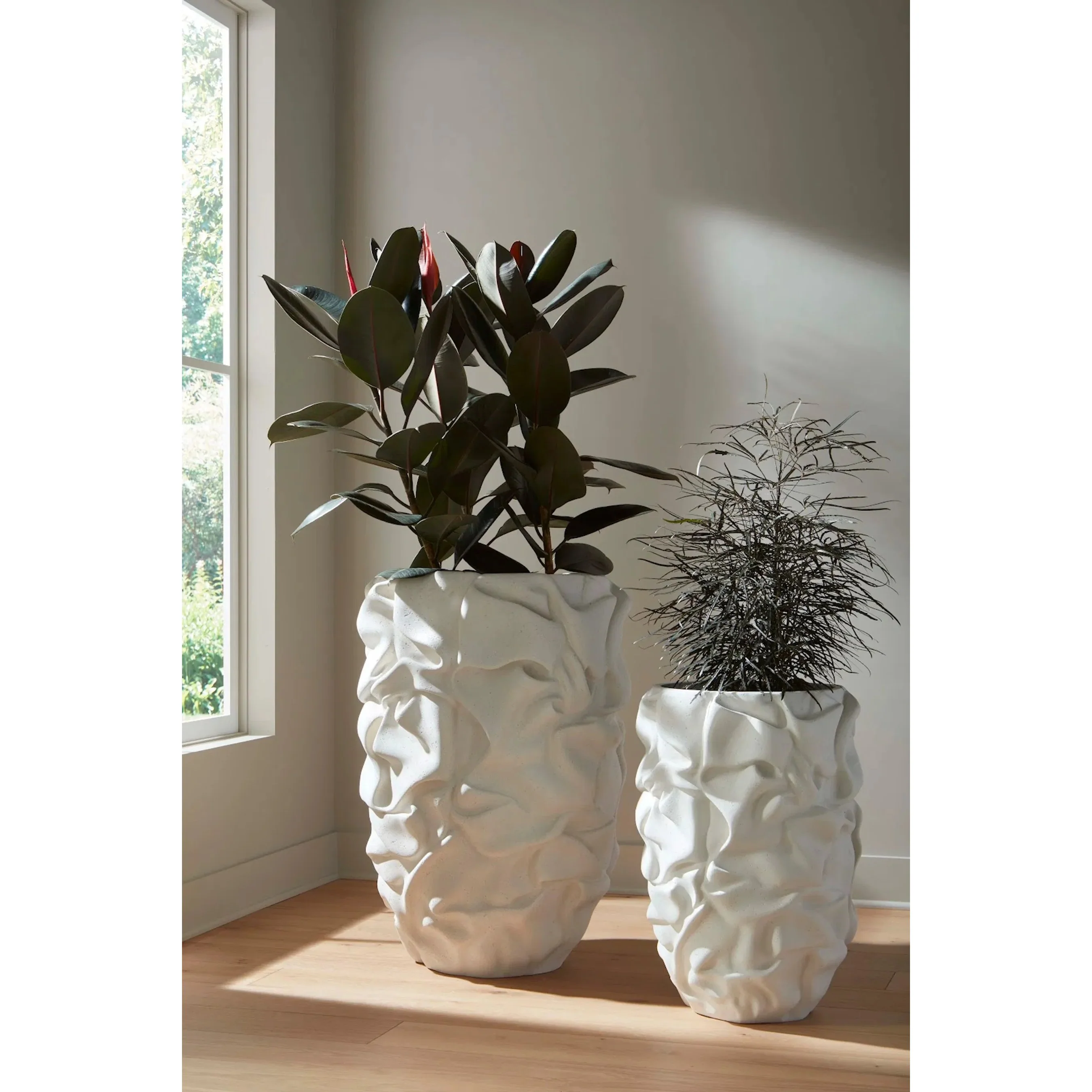 Drape Planter, White Stone - Image 8